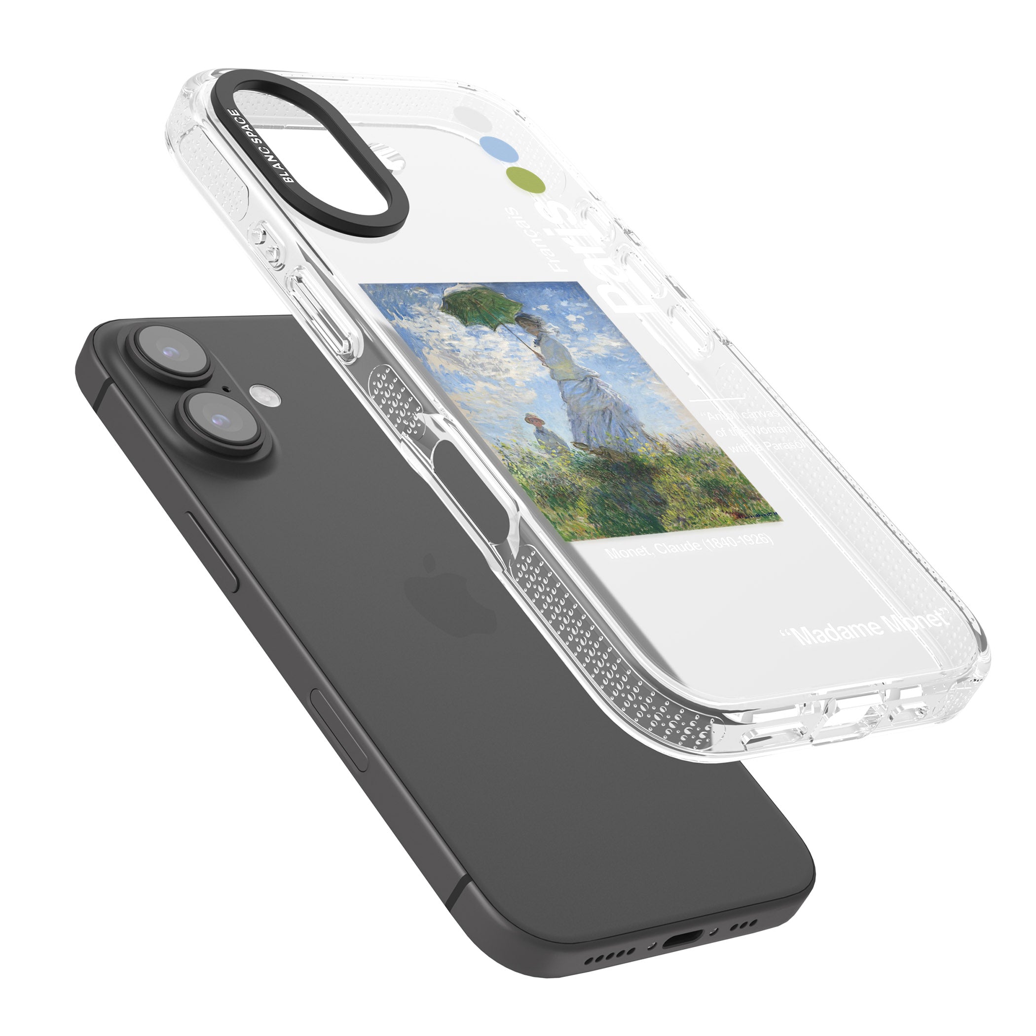 Madame Monet and Her Son iPhone 16 / 16 Plus Clear Case Impact Air - Blanc Space