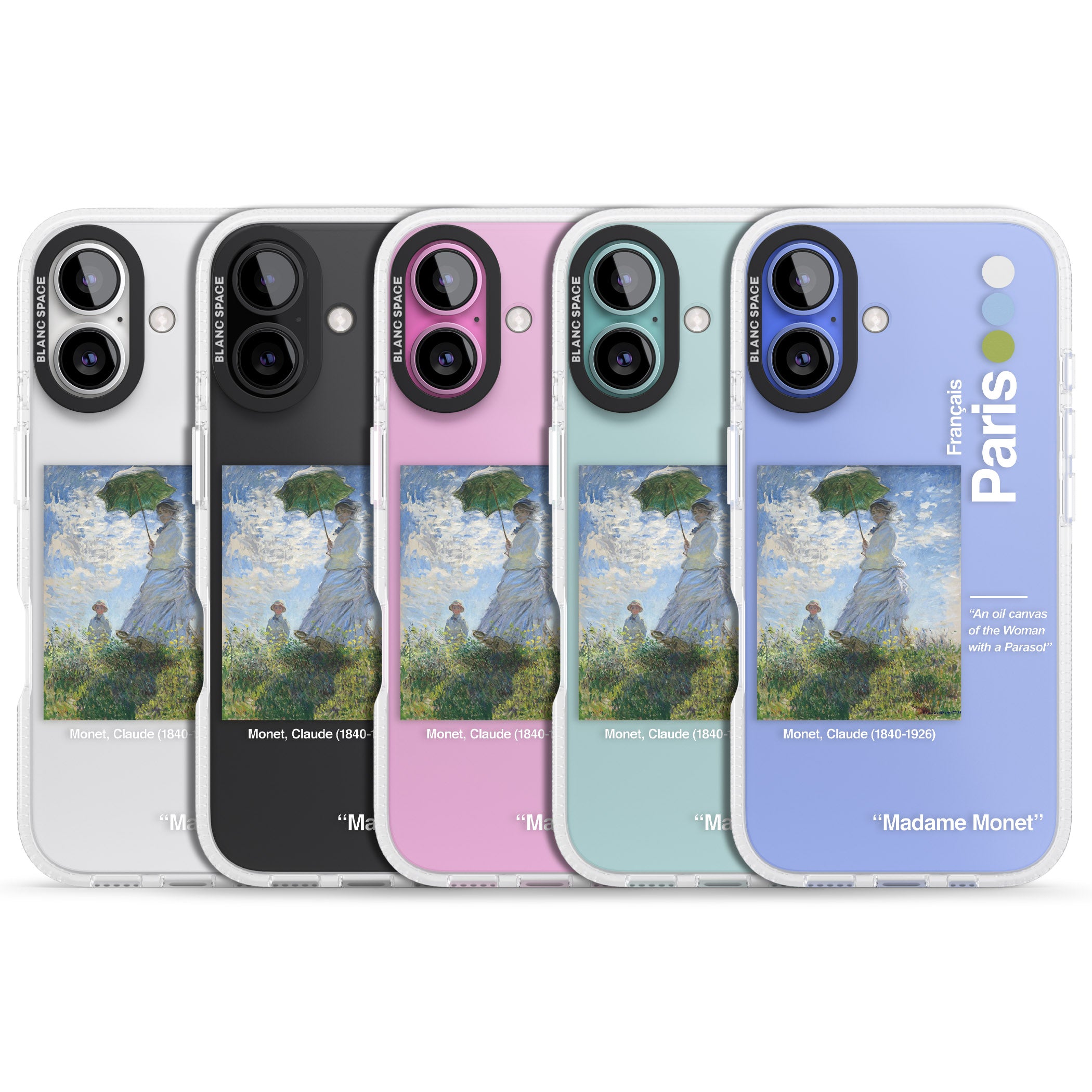 Madame Monet and Her Son iPhone 16 / 16 Plus Clear Case Impact Air - Blanc Space