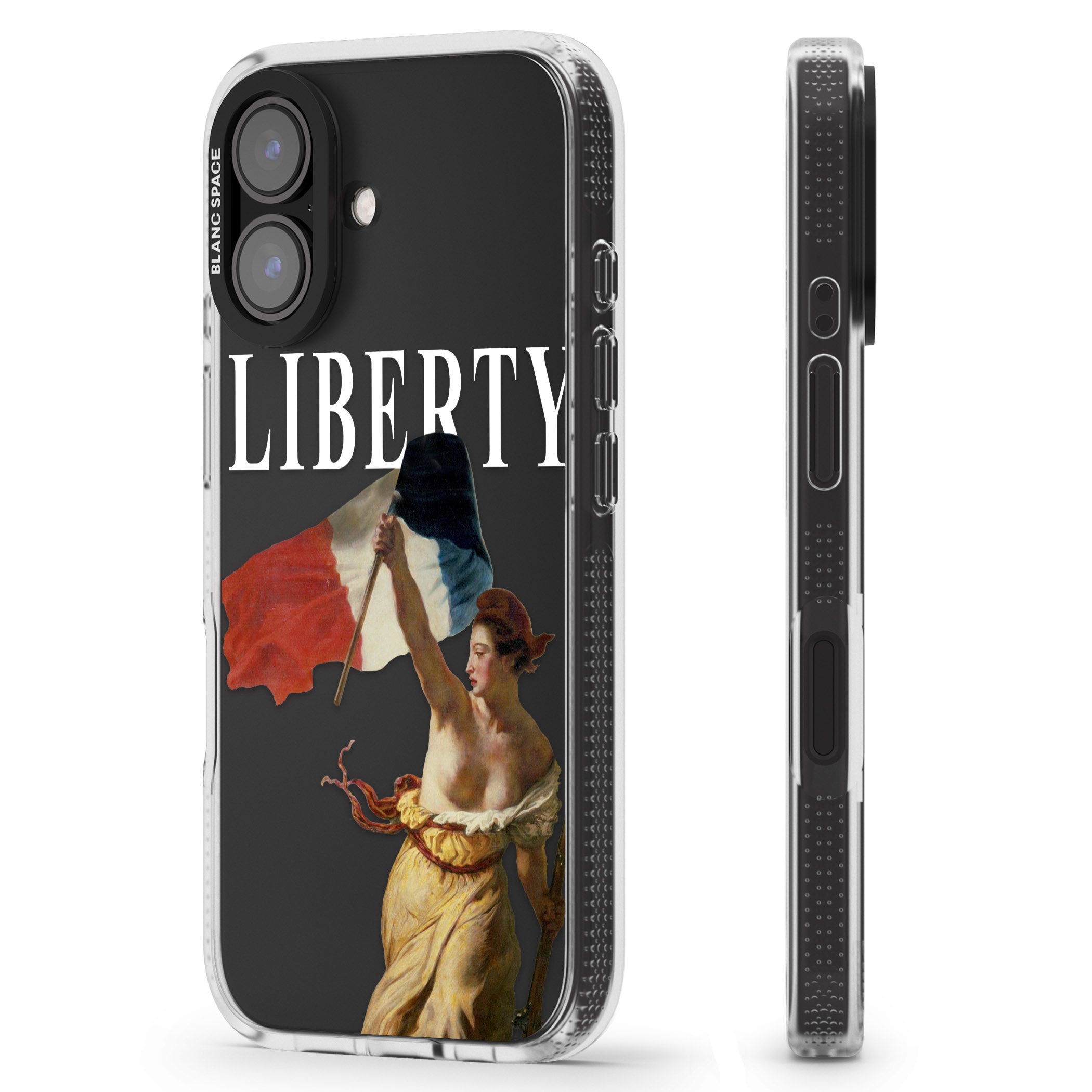 Liberty iPhone 16 / 16 Plus Clear Case Impact Air - Blanc Space