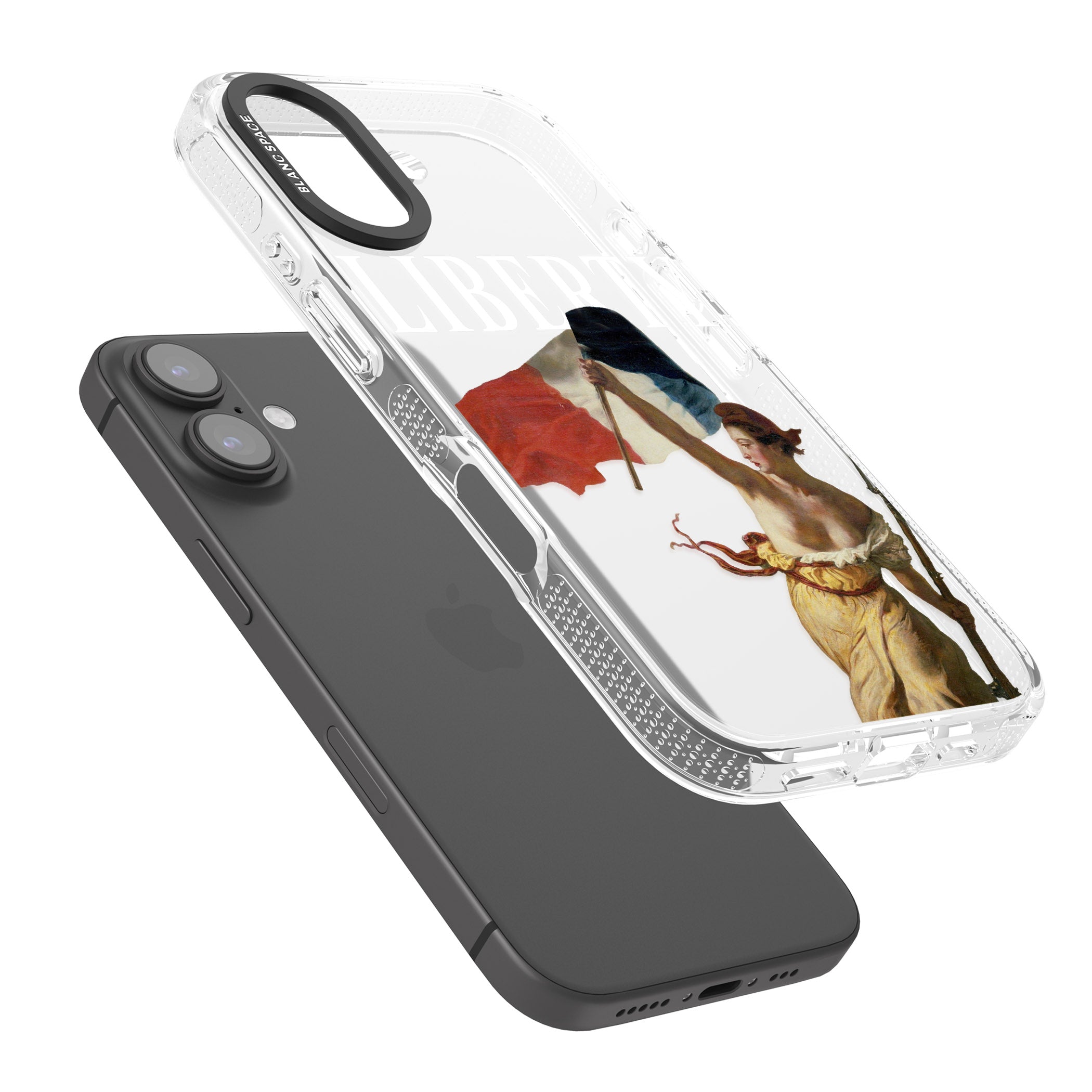 Liberty iPhone 16 / 16 Plus Clear Case Impact Air - Blanc Space