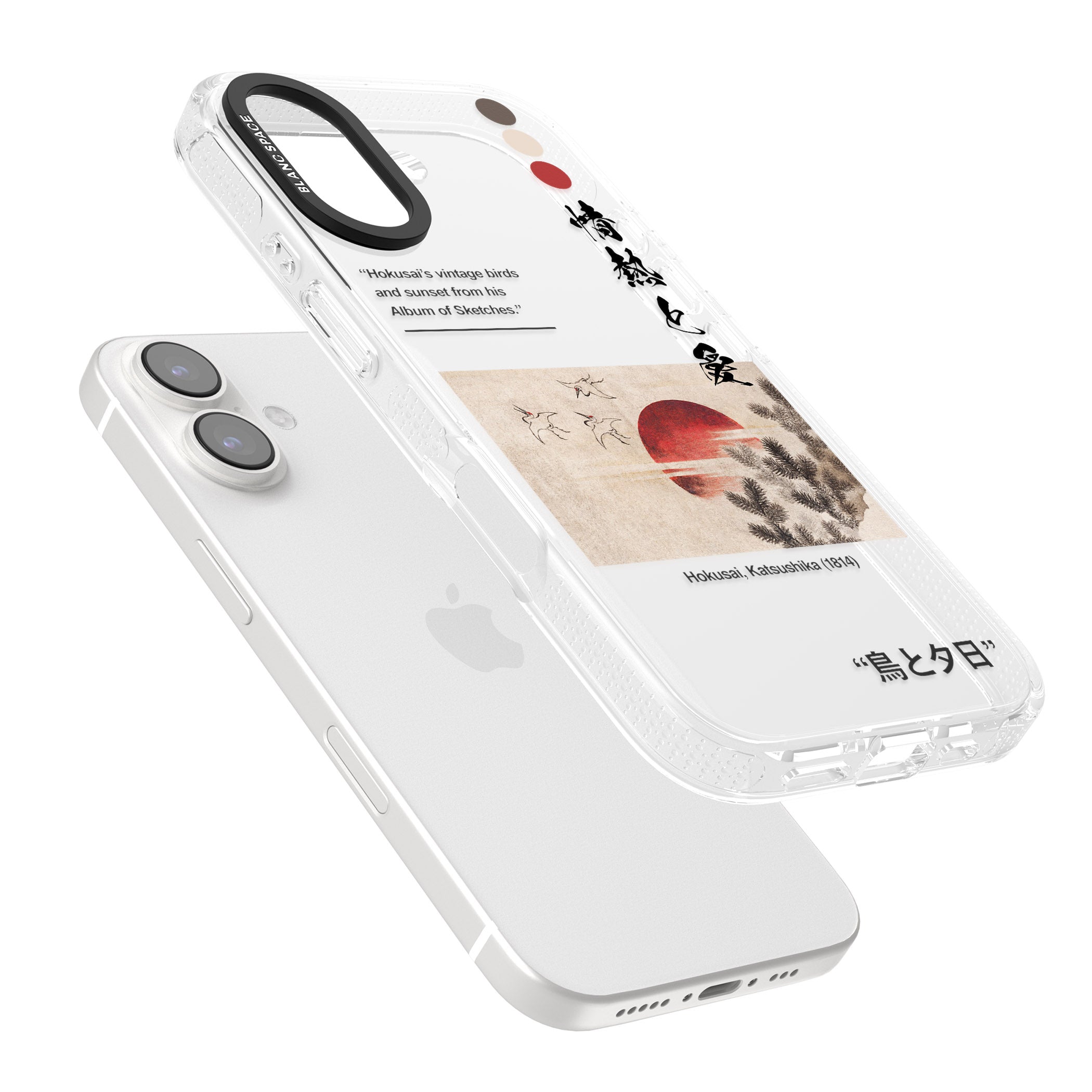 Birds and Sunset iPhone 16 / 16 Plus Clear Case Impact Air - Blanc Space