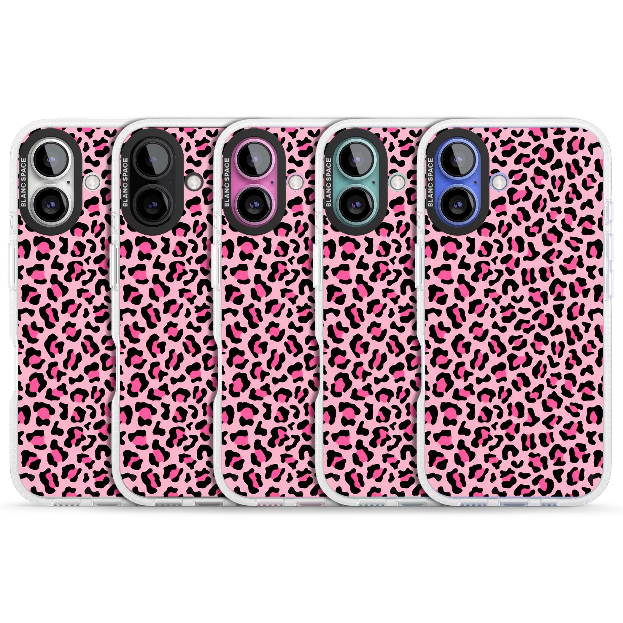 Pink Leopard baddie iPhone case | Clear Case Impact Air case for iPhone 16, iPhone 16 Plus