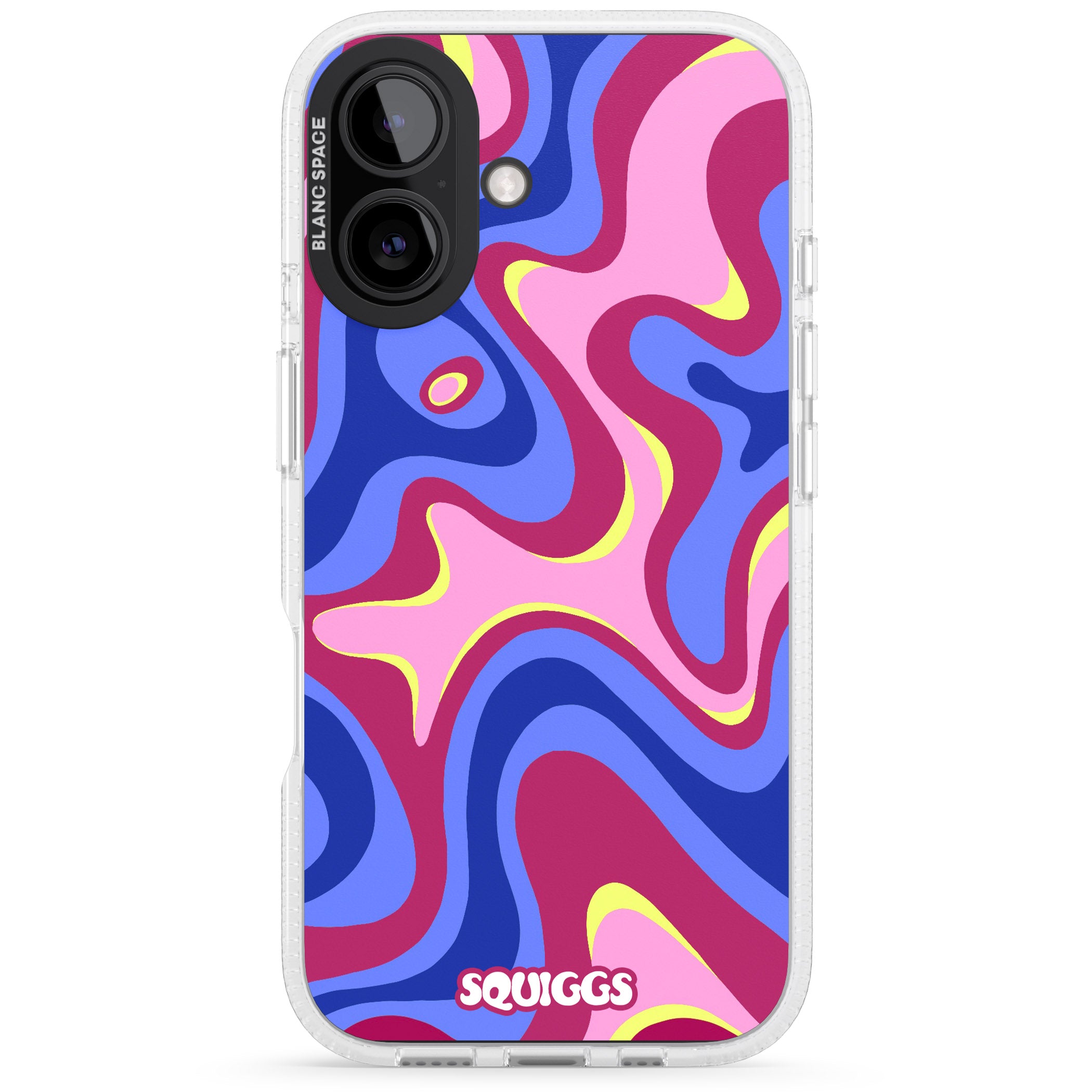 Blue Lava iPhone 16 / 16 Plus Clear Case Impact Air - Blanc Space