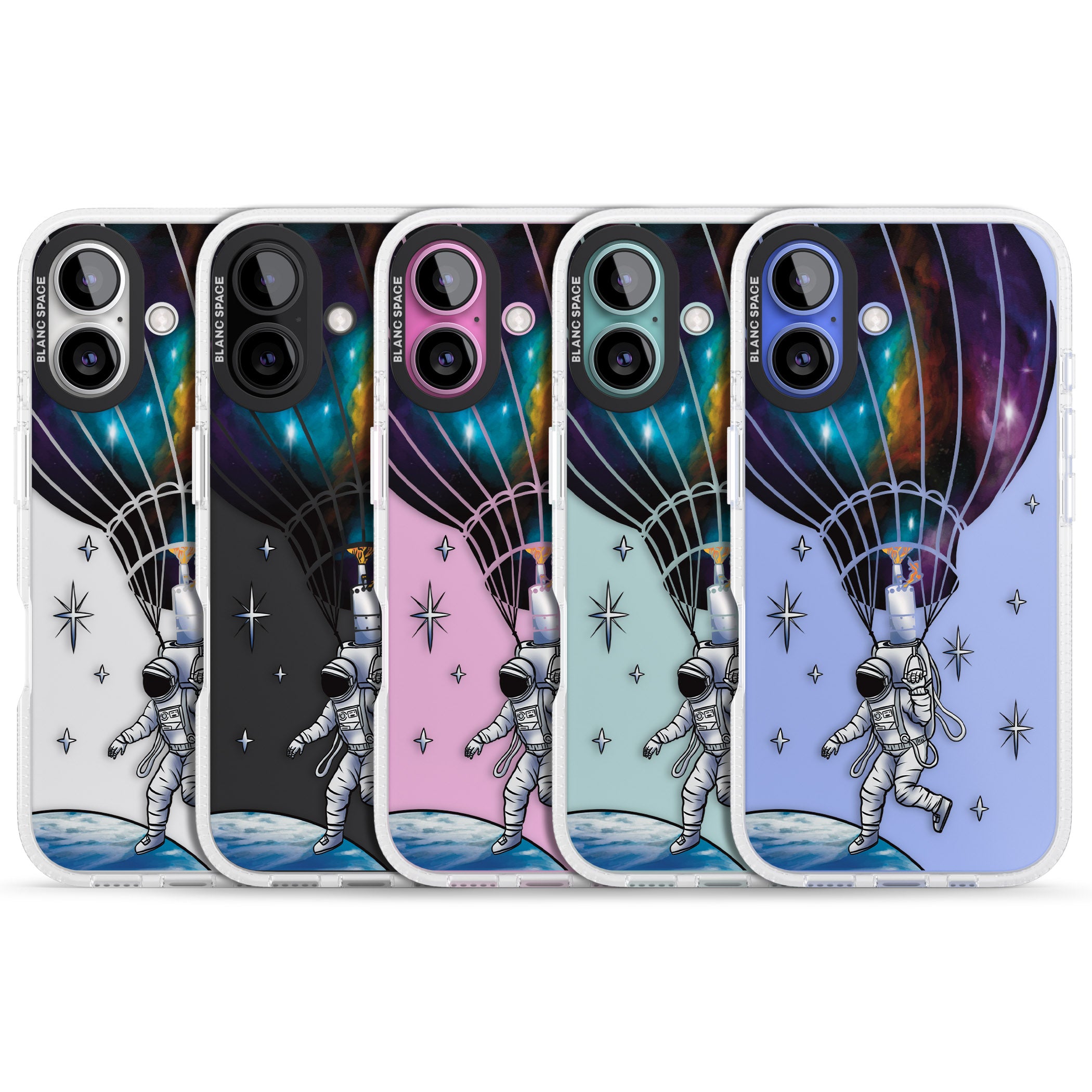 Solo Odyssey iPhone 16 / 16 Plus Clear Case Impact Air - Blanc Space