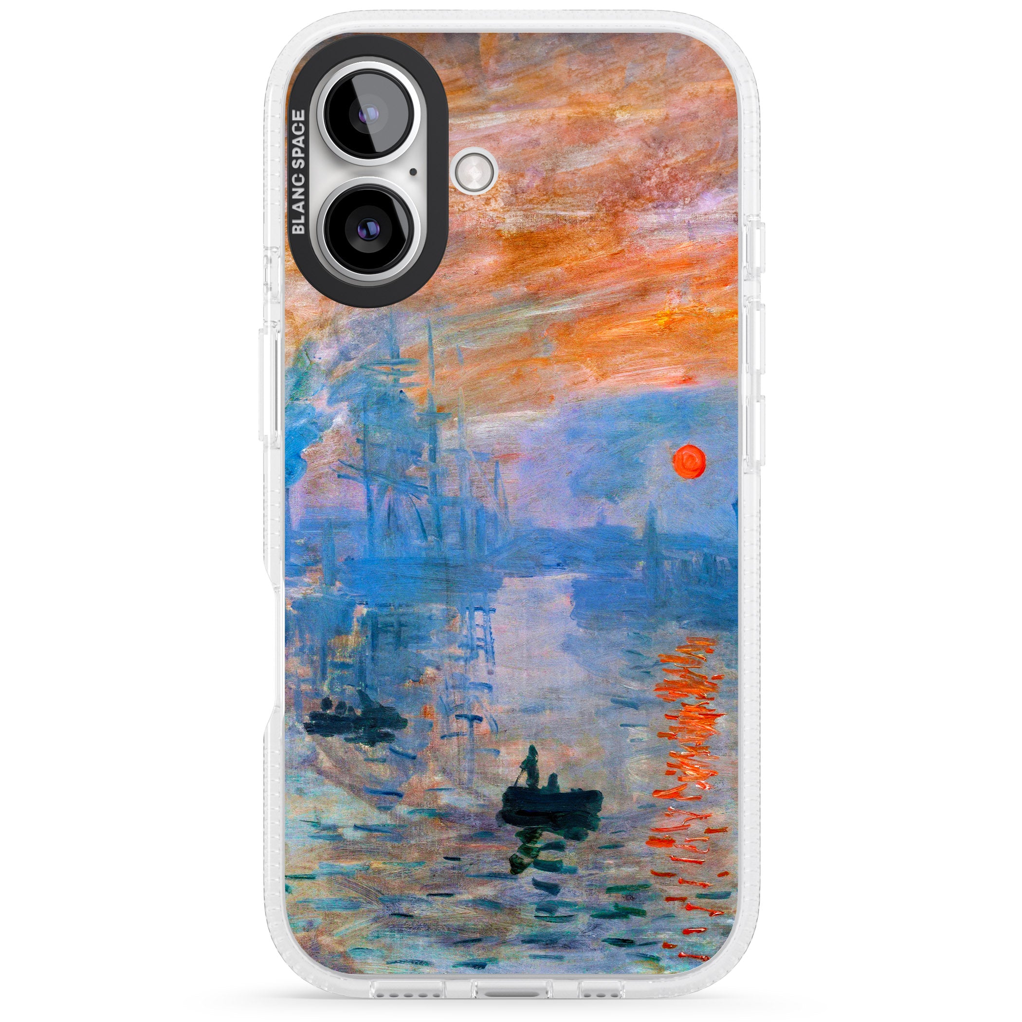 Sunset Harbor iPhone 16 / 16 Plus Clear Case Impact Air - Blanc Space