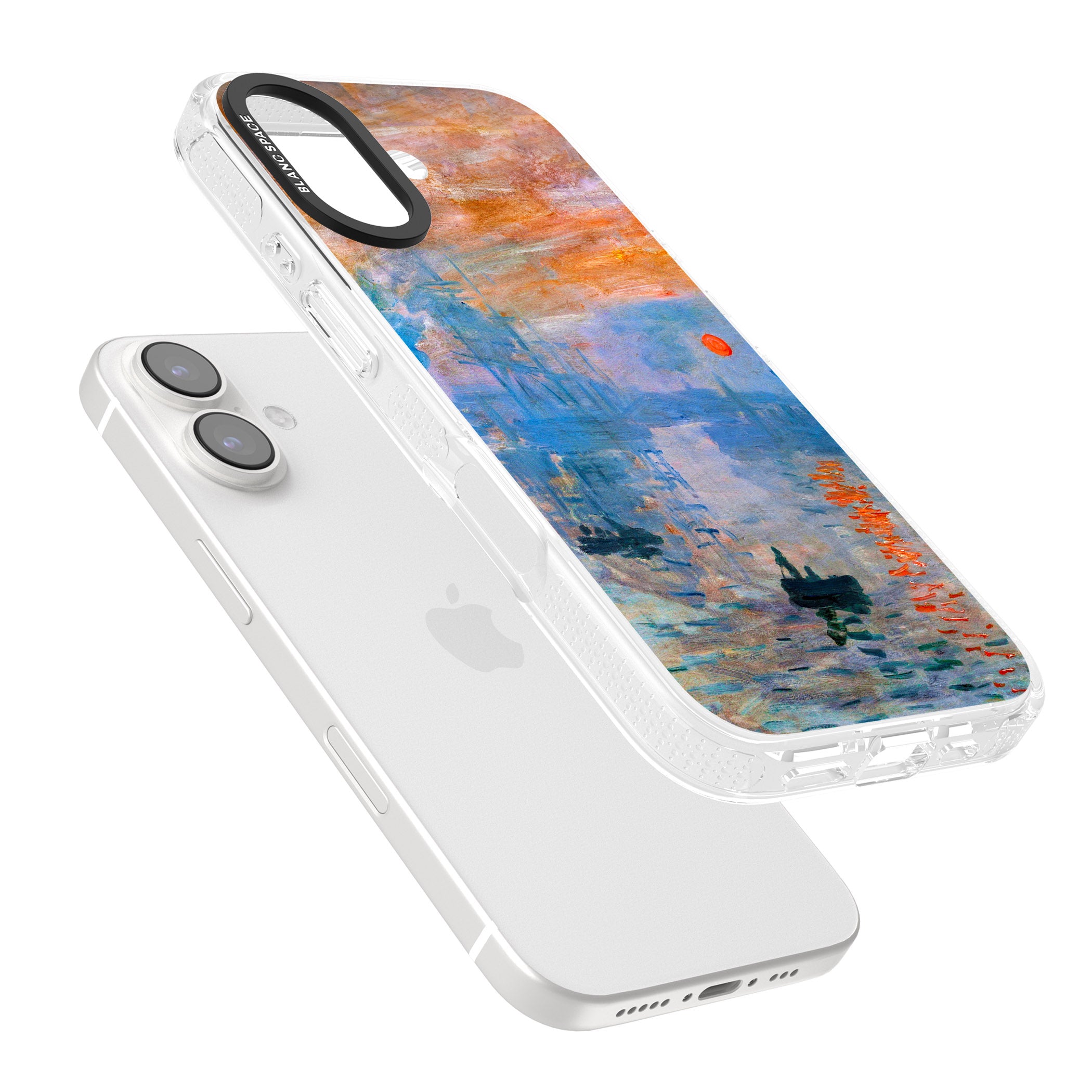 Sunset Harbor iPhone 16 / 16 Plus Clear Case Impact Air - Blanc Space