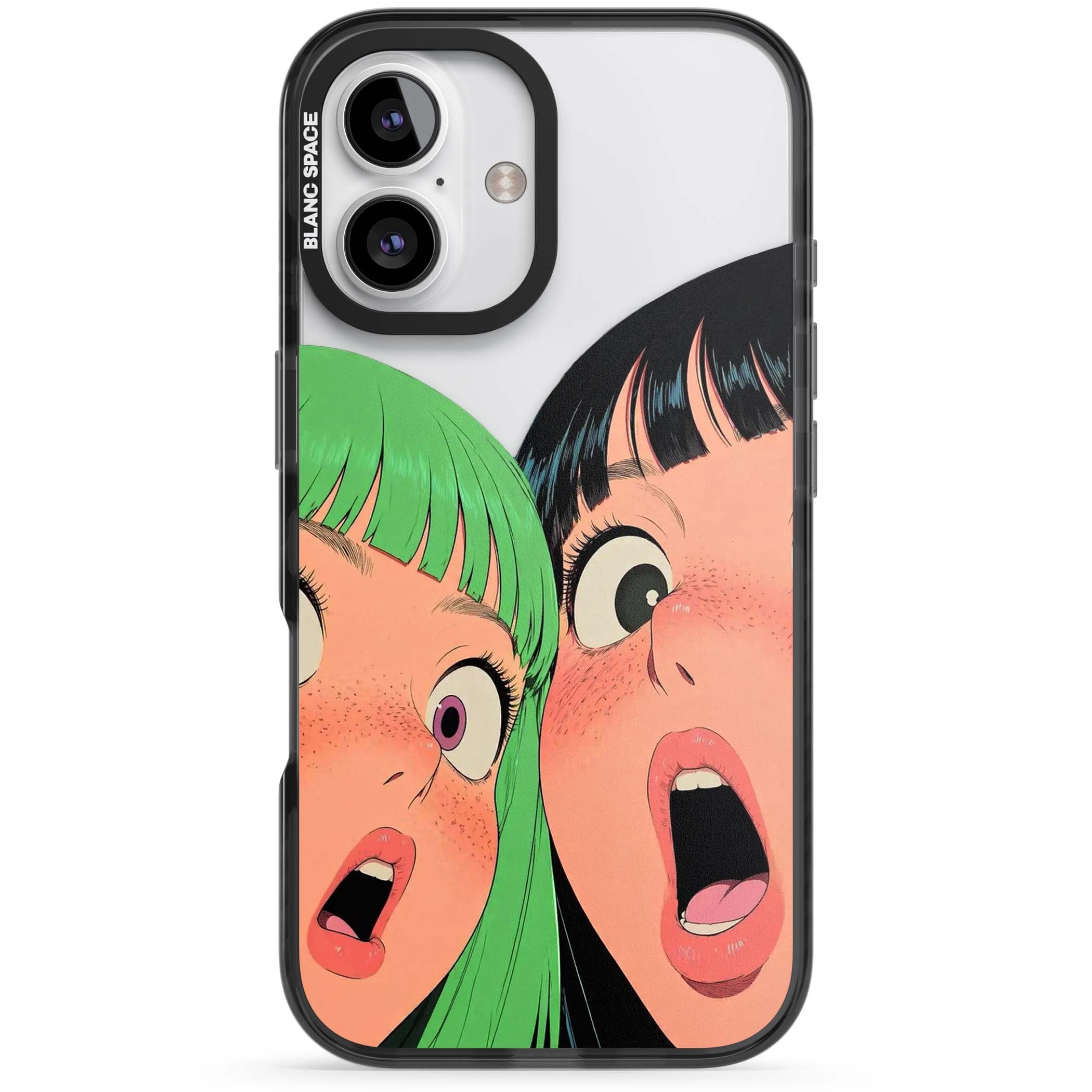 Gasp for her iPhone case | Black Impact case for iPhone 16, iPhone 16 Plus