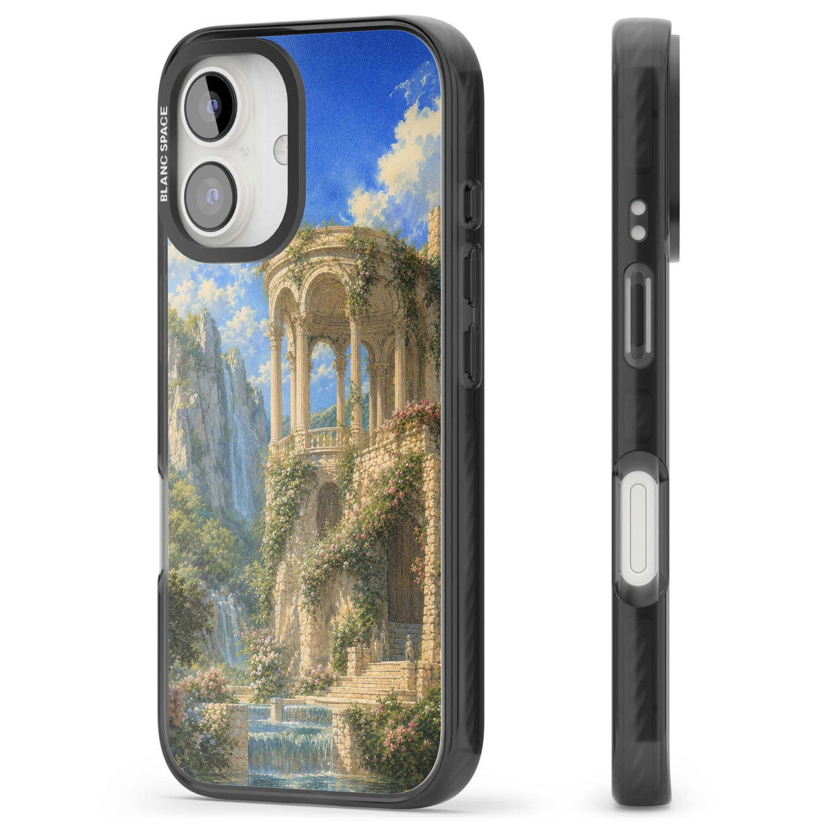 Palace Pavilion fairycore iPhone case | Black Impact case for iPhone 16, iPhone 16 Plus