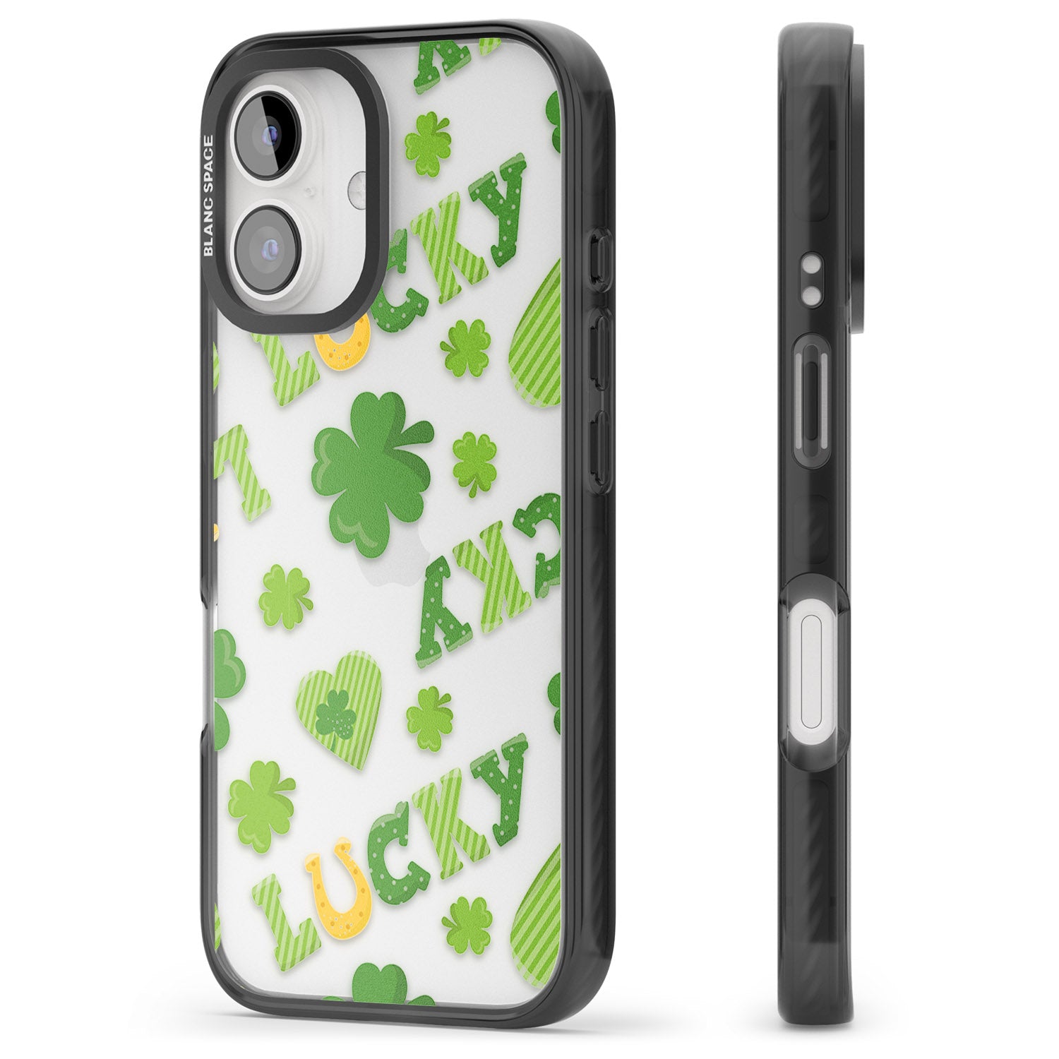 iPhone 16 Pro Max Lucky Irish Clover Black Impact Phone Case