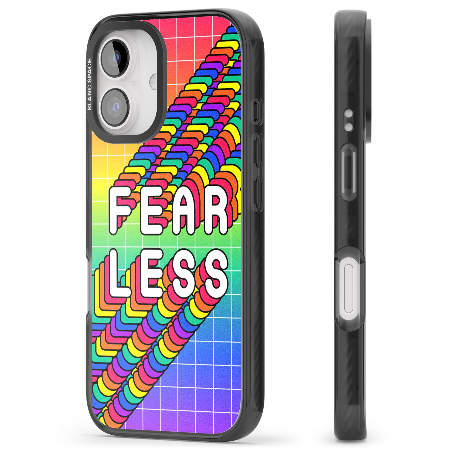 iPhone 16 Pro Max Fearless Black Impact Phone Case
