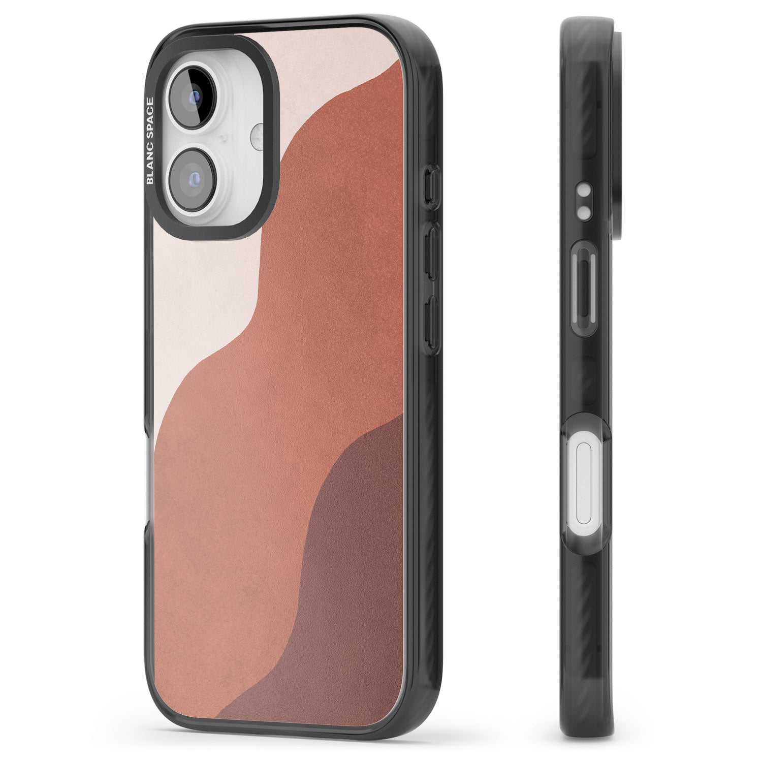 iPhone 16 Pro Max Lush Abstract Watercolour Design #3 Black Impact Phone Case