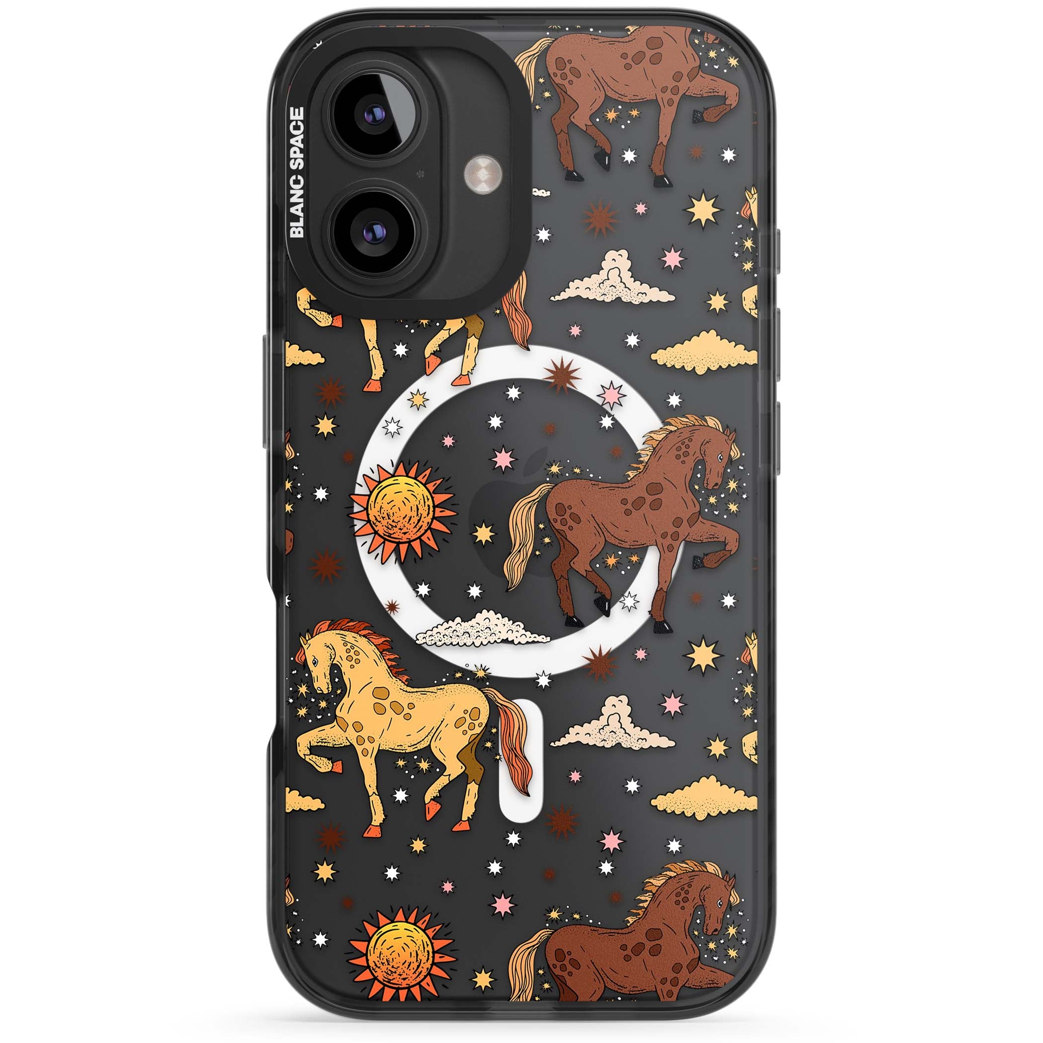 Elevate Your Phone'S Style With This Boho Celestial Sun & Eye Phone Case, Featuring A Mystical Blend Of Suns, All-Seeing Eyes, Butterflies, Stars, And