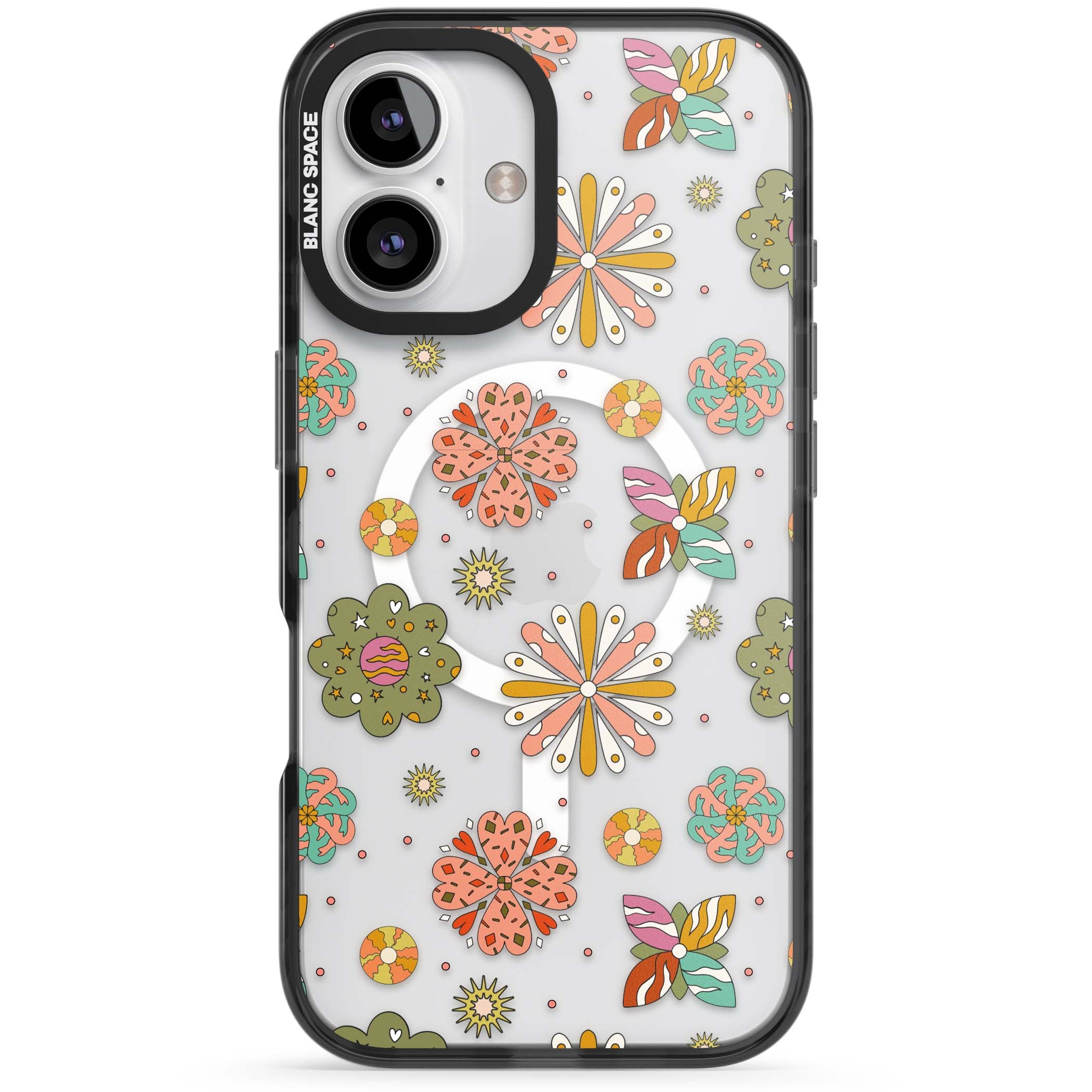 Elevate Your Phone'S Style With This Boho Celestial Sun & Eye Phone Case, Featuring A Mystical Blend Of Suns, All-Seeing Eyes, Butterflies, Stars, And