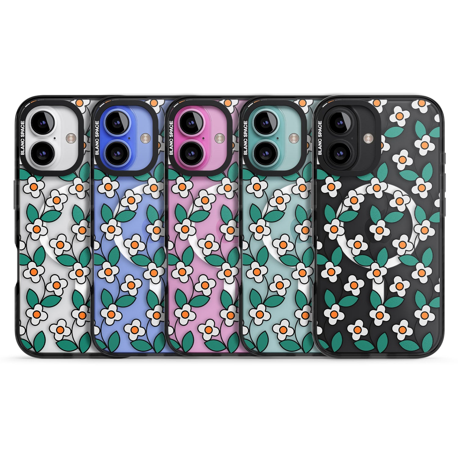 iPhone 16 Spring Daisies Clear Impact Phone Case