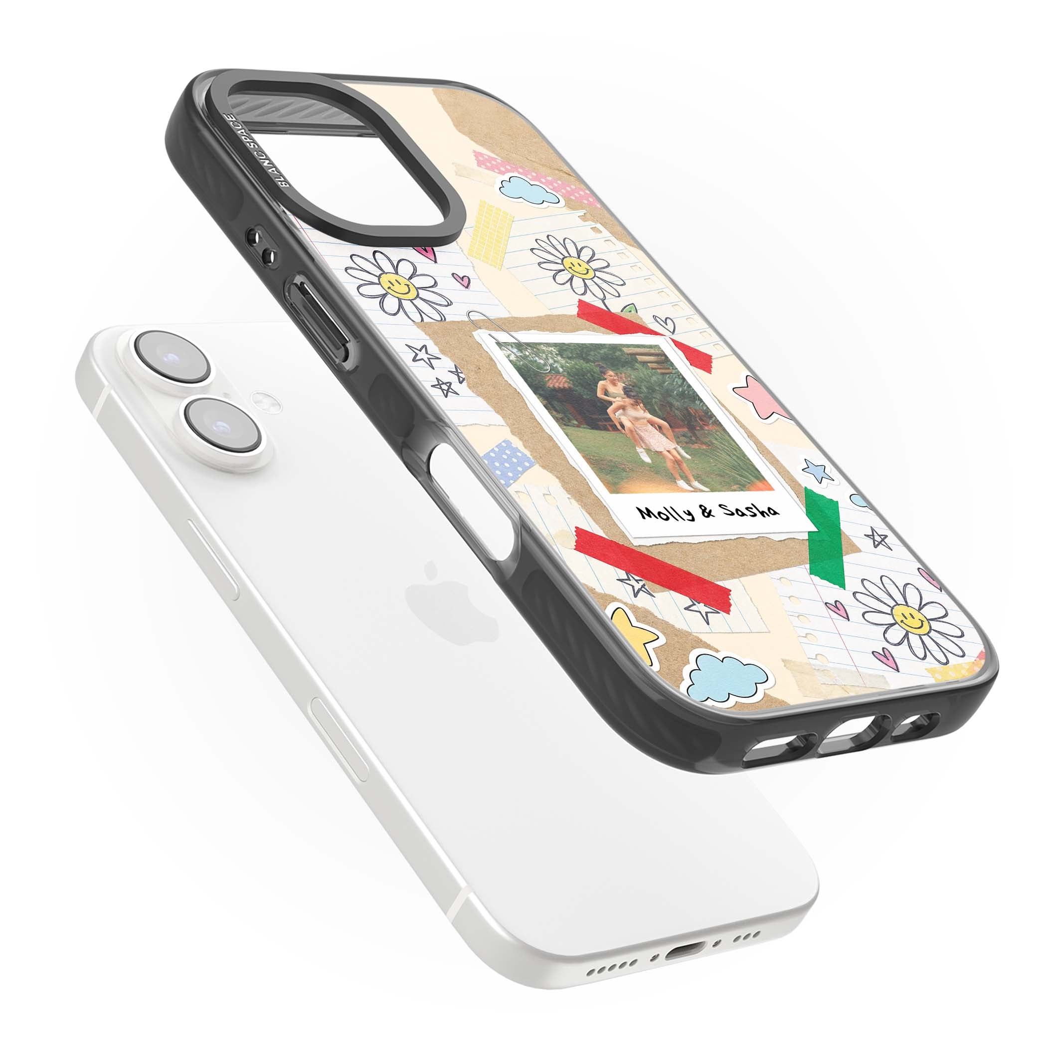 Scrapbook Photo coquette iPhone case | Black Impact Magsafe case for iPhone 16, iPhone 16 Plus