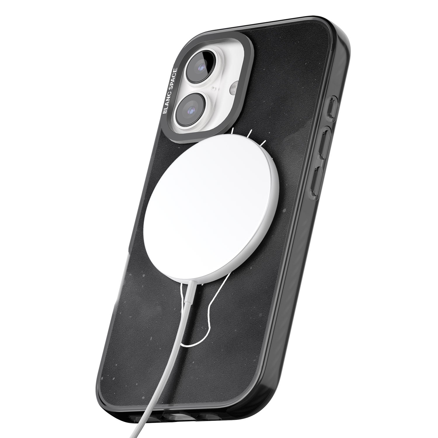 iPhone 16 Pro Max Hand Holding Moon Black Impact Phone Case