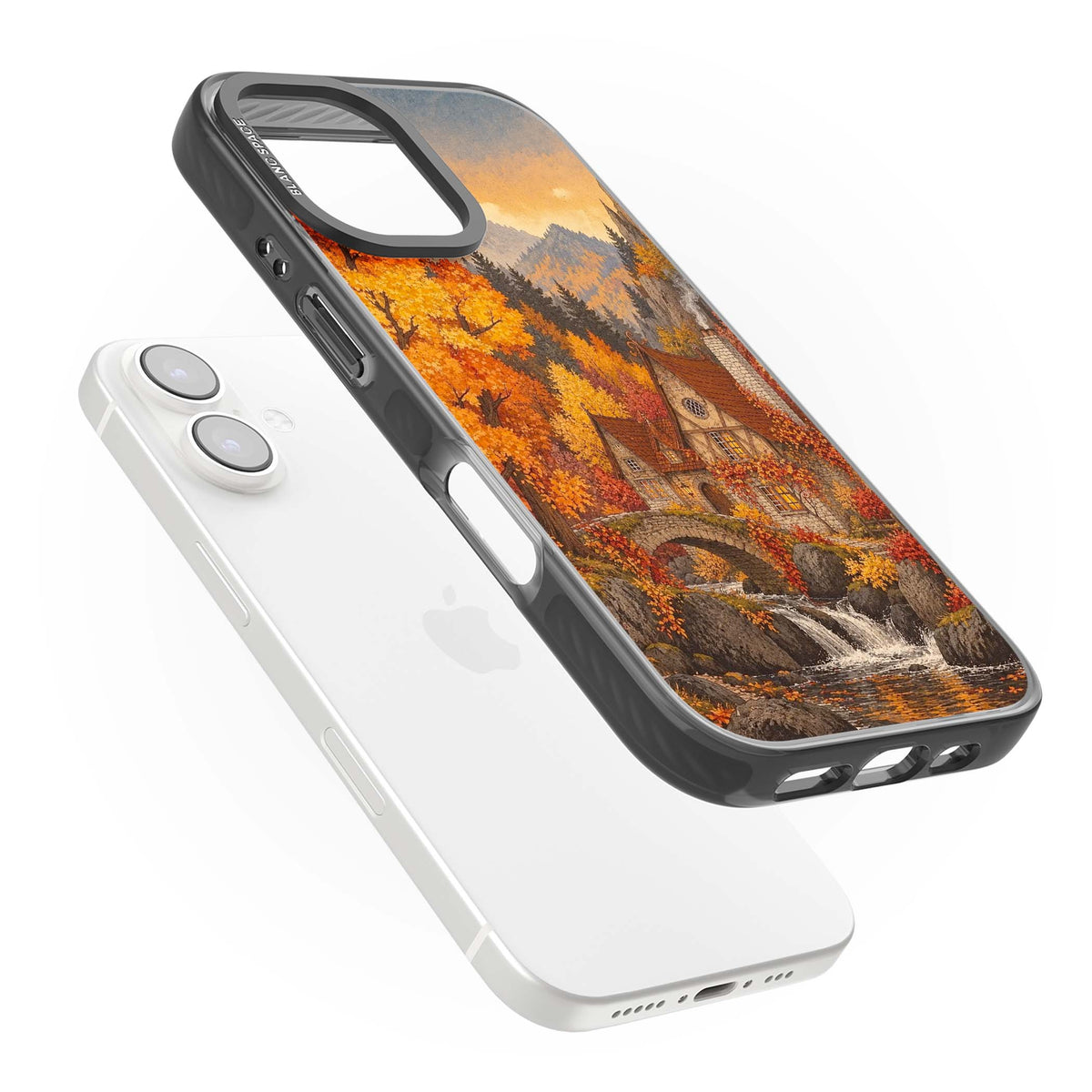 Auburn Cottage iPhone case | Black Impact Magsafe case for iPhone 16, iPhone 16 Plus