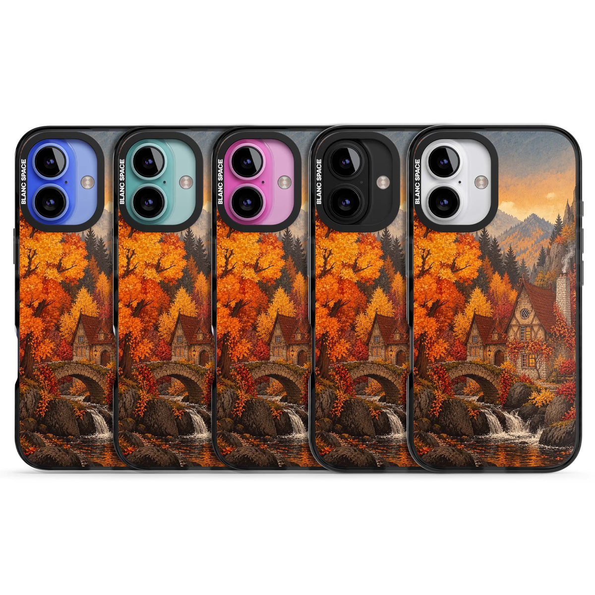Auburn Cottage iPhone case | Black Impact Magsafe case for iPhone 16, iPhone 16 Plus