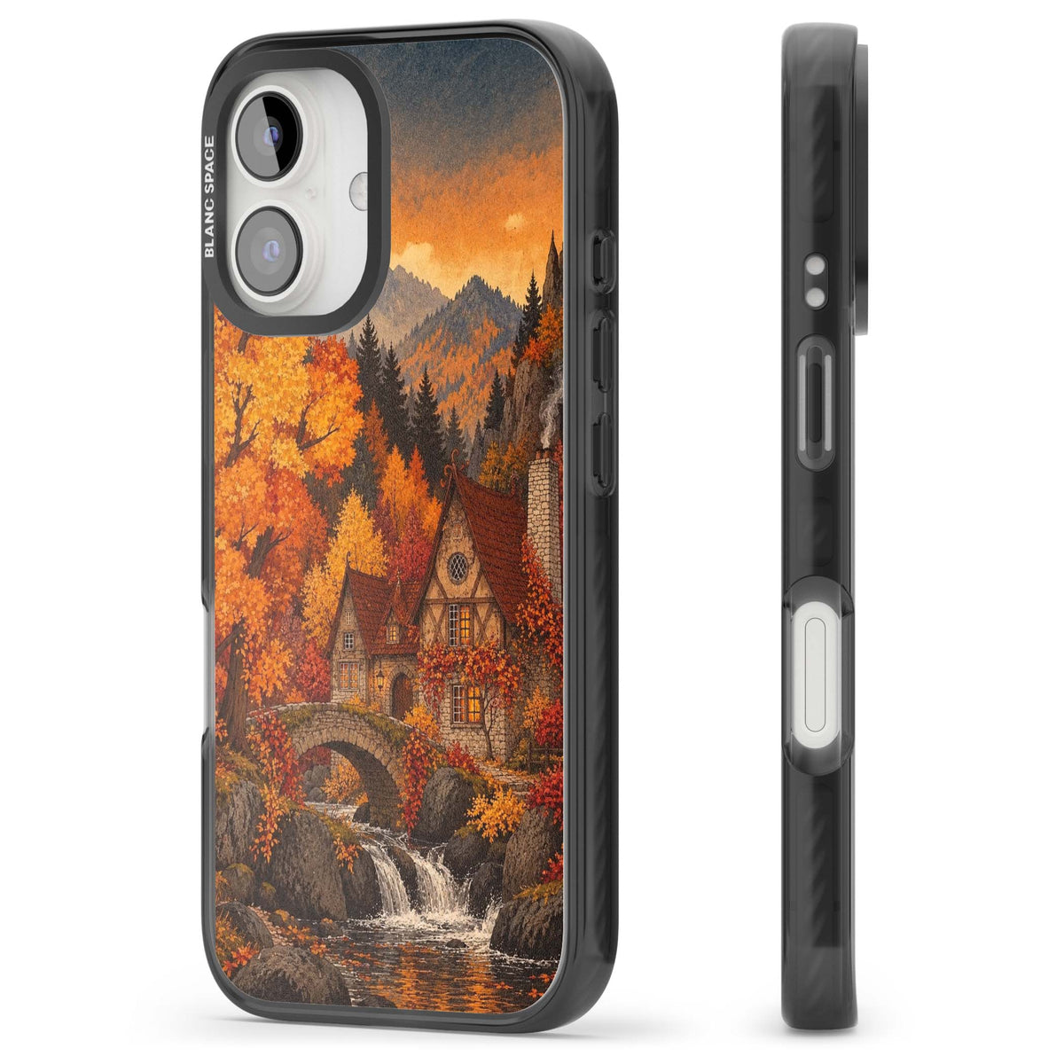 Auburn Cottage iPhone case | Black Impact case for iPhone 16, iPhone 16 Plus