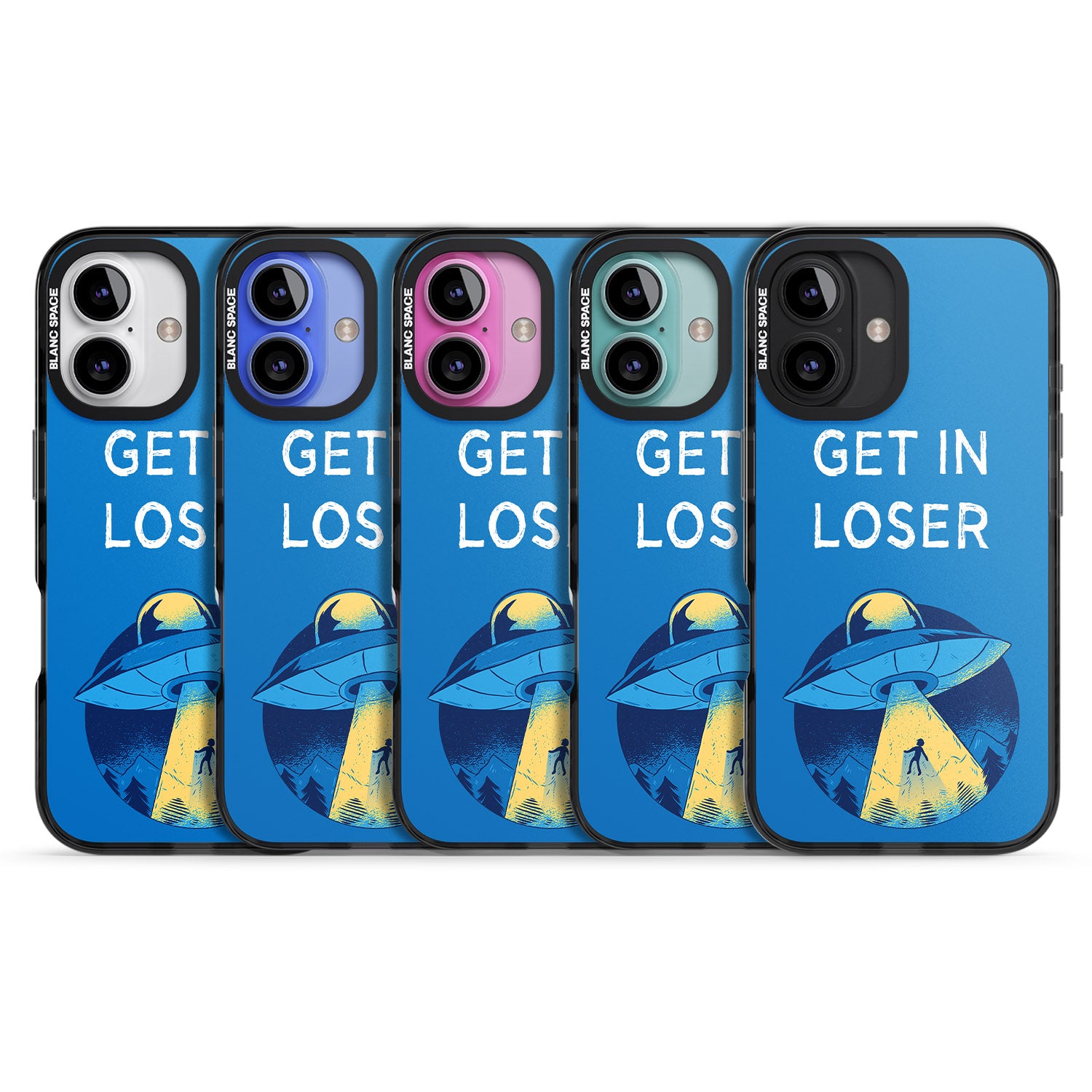 iPhone 16 Pro Max Get in Loser UFO Black Impact Phone Case