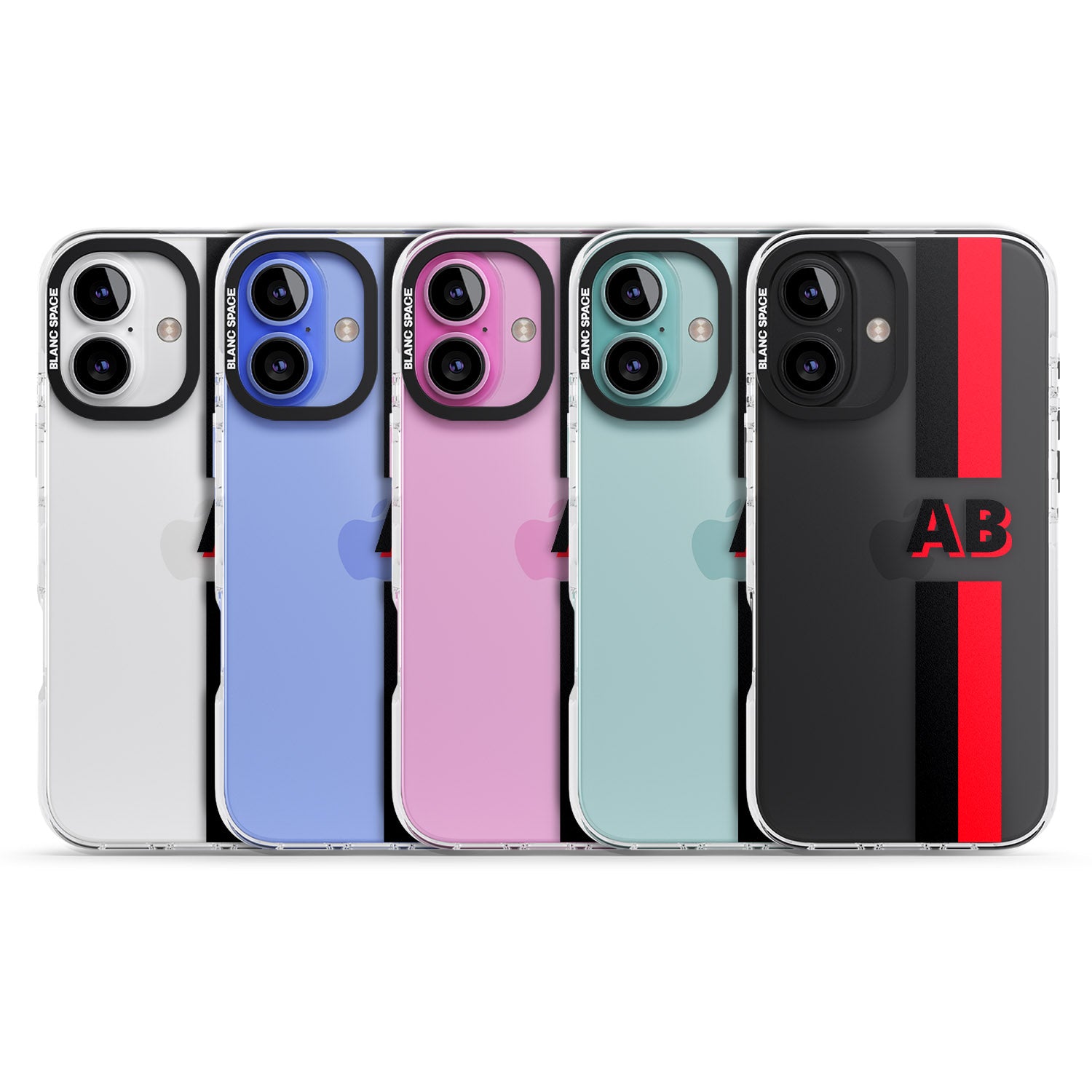 iPhone 16 Pro Max Personalised Clear Text 6C Black Impact Phone Case