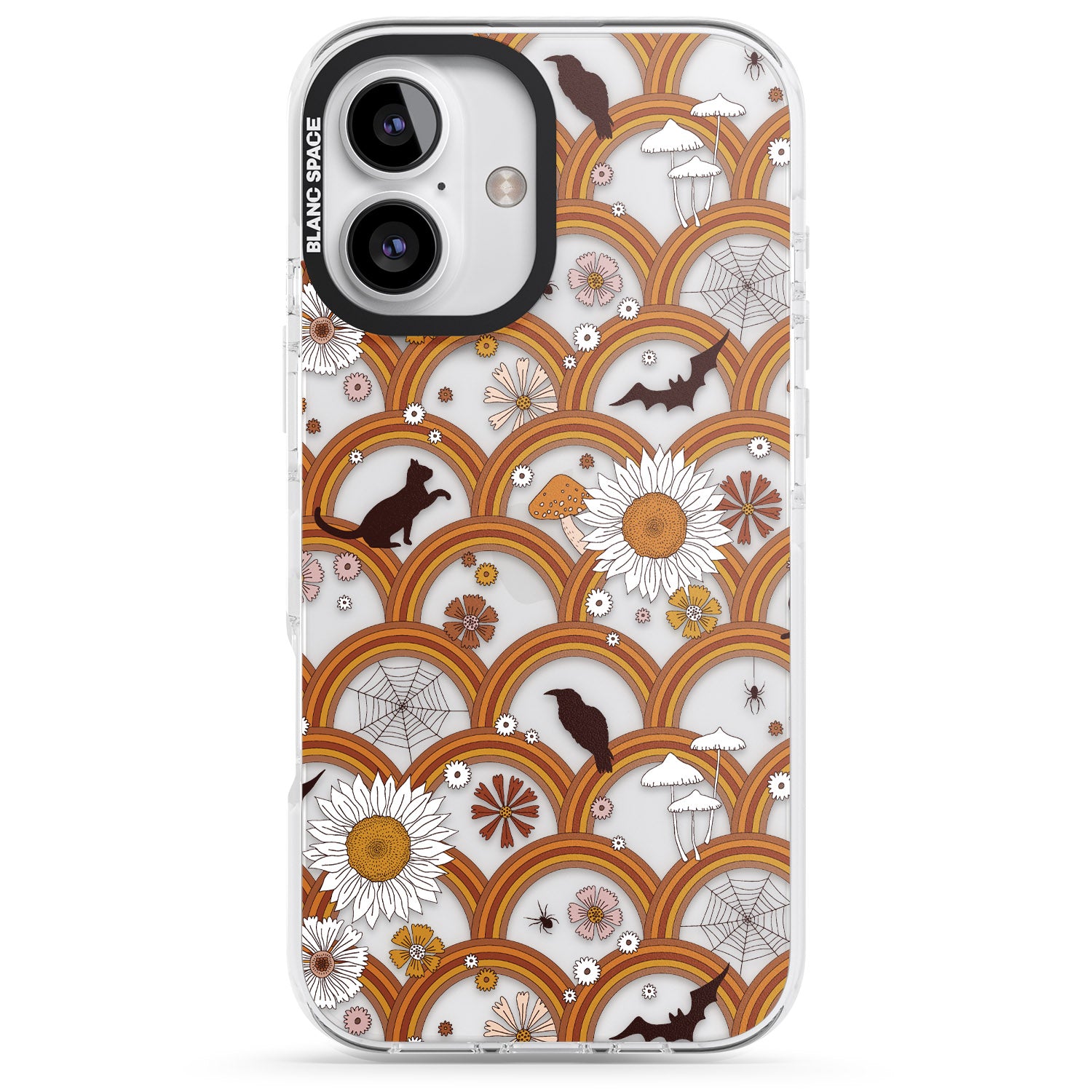 iPhone 16 Pro Max Halloween Rainbows Black Impact Phone Case