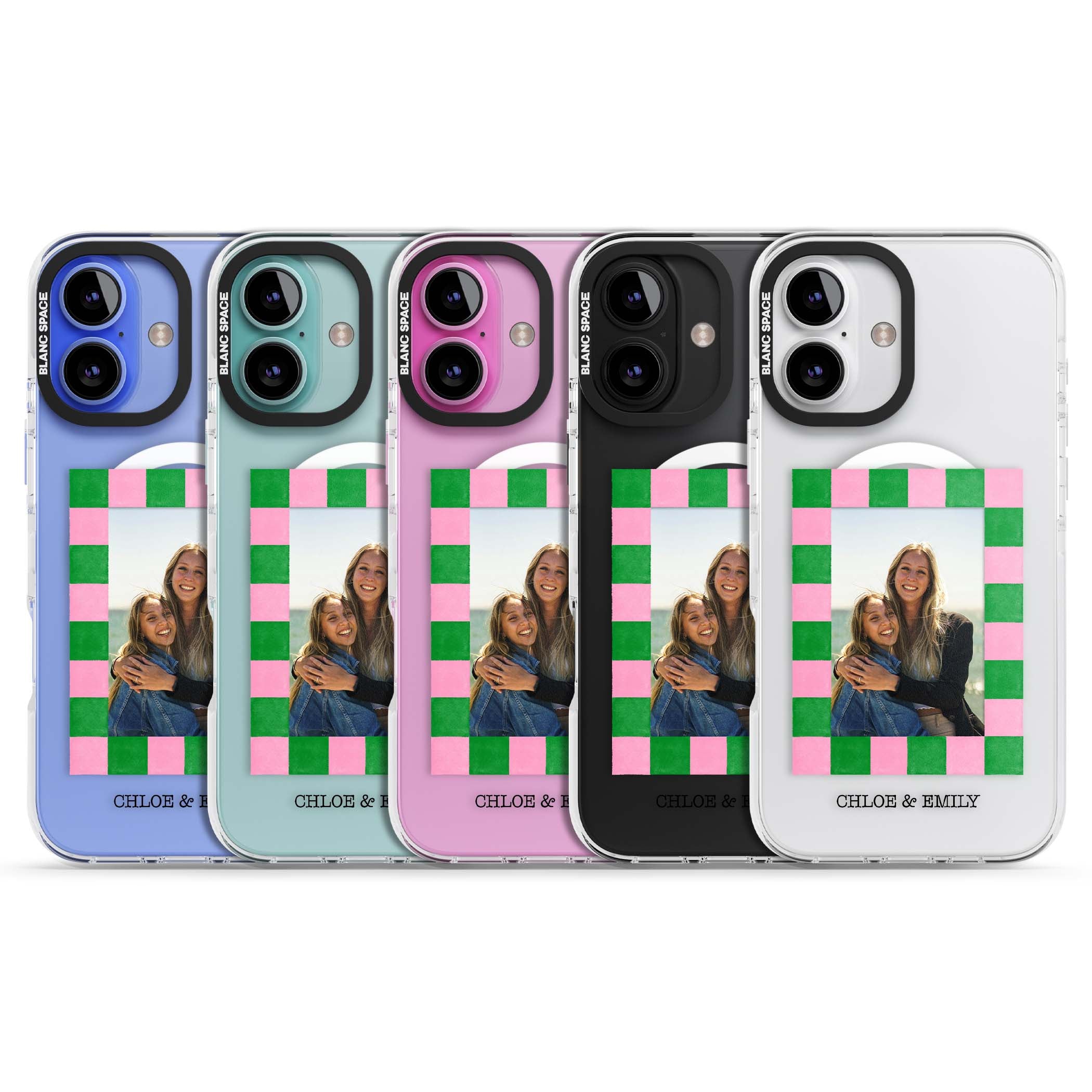 Riviera Check Photo cute iPhone case | Impact Magsafe case for iPhone 16, iPhone 16 Plus