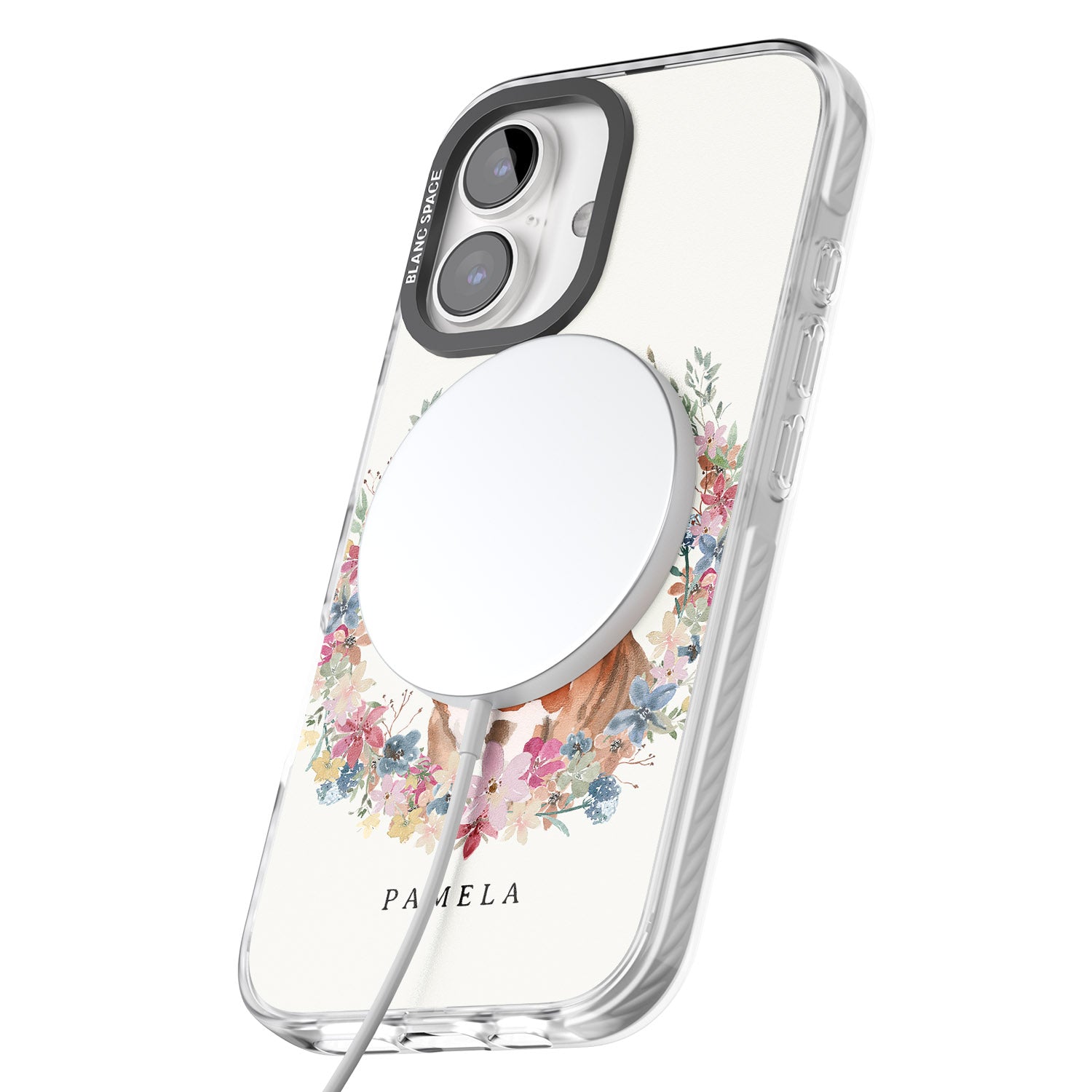 iPhone 16 Pro Max Personalised English Bulldog - Watercolour Dog Portrait Black Impact Phone Case