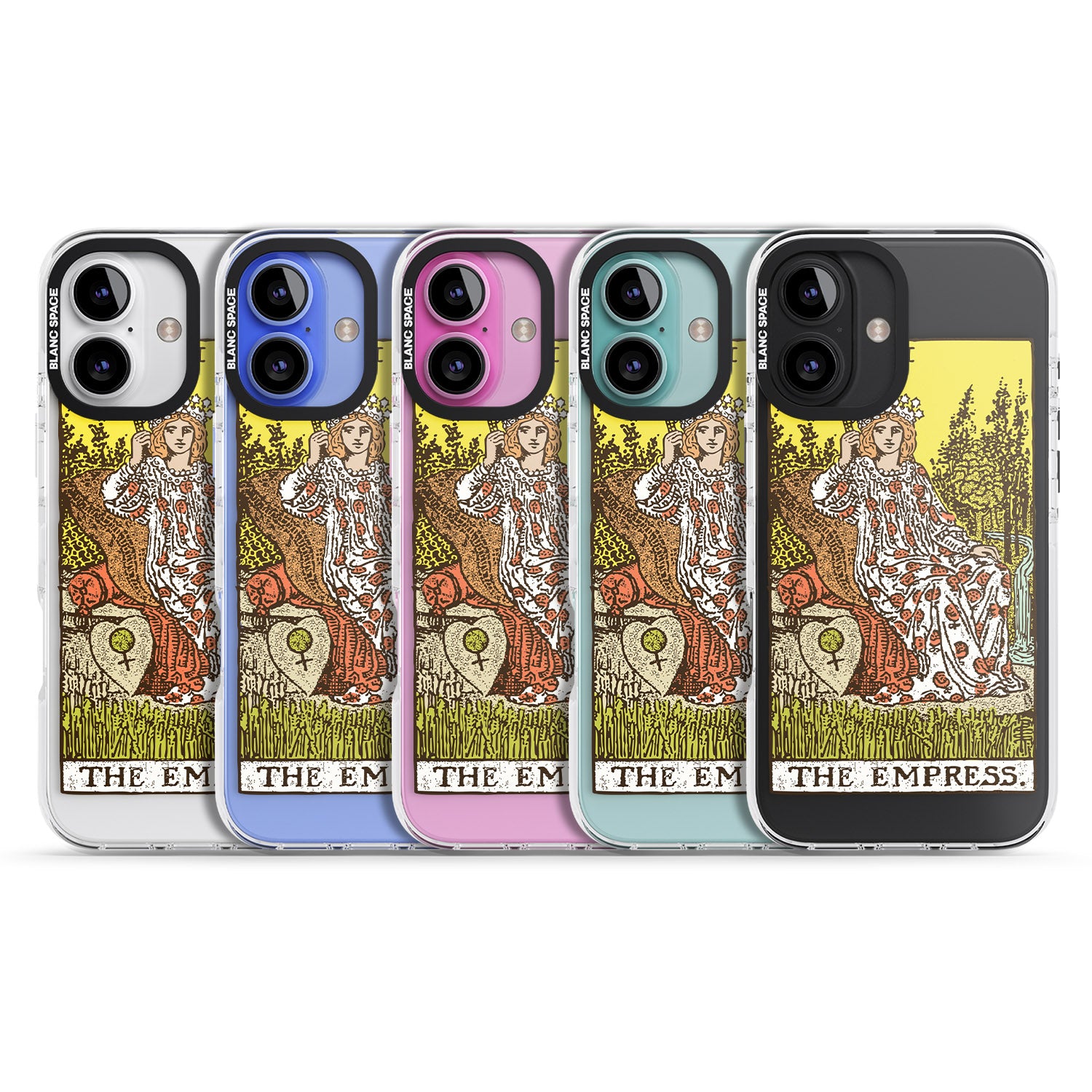 iPhone 16 Pro Max Personalised The Empress Tarot Card - Colour Black Impact Phone Case