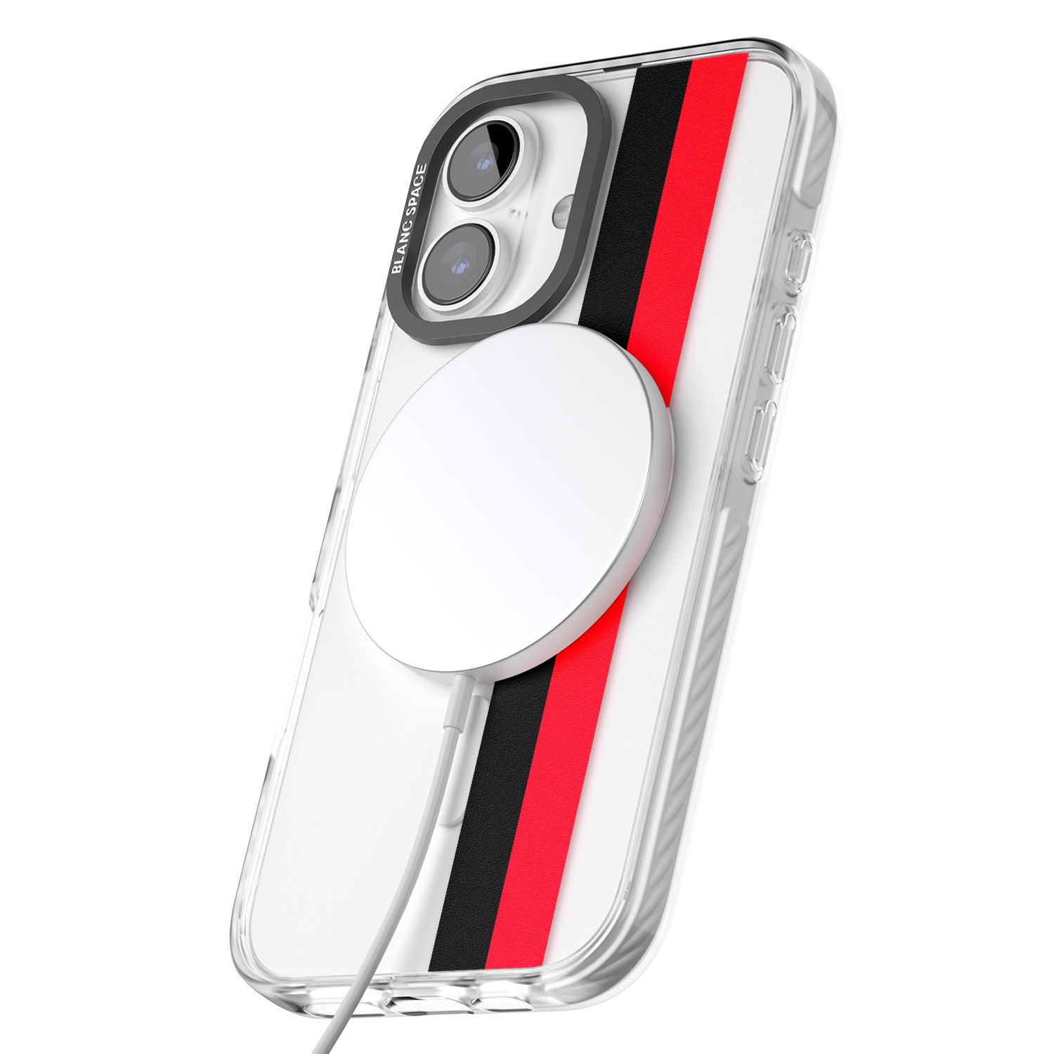 iPhone 16 Pro Max Personalised Clear Text 6C Black Impact Phone Case