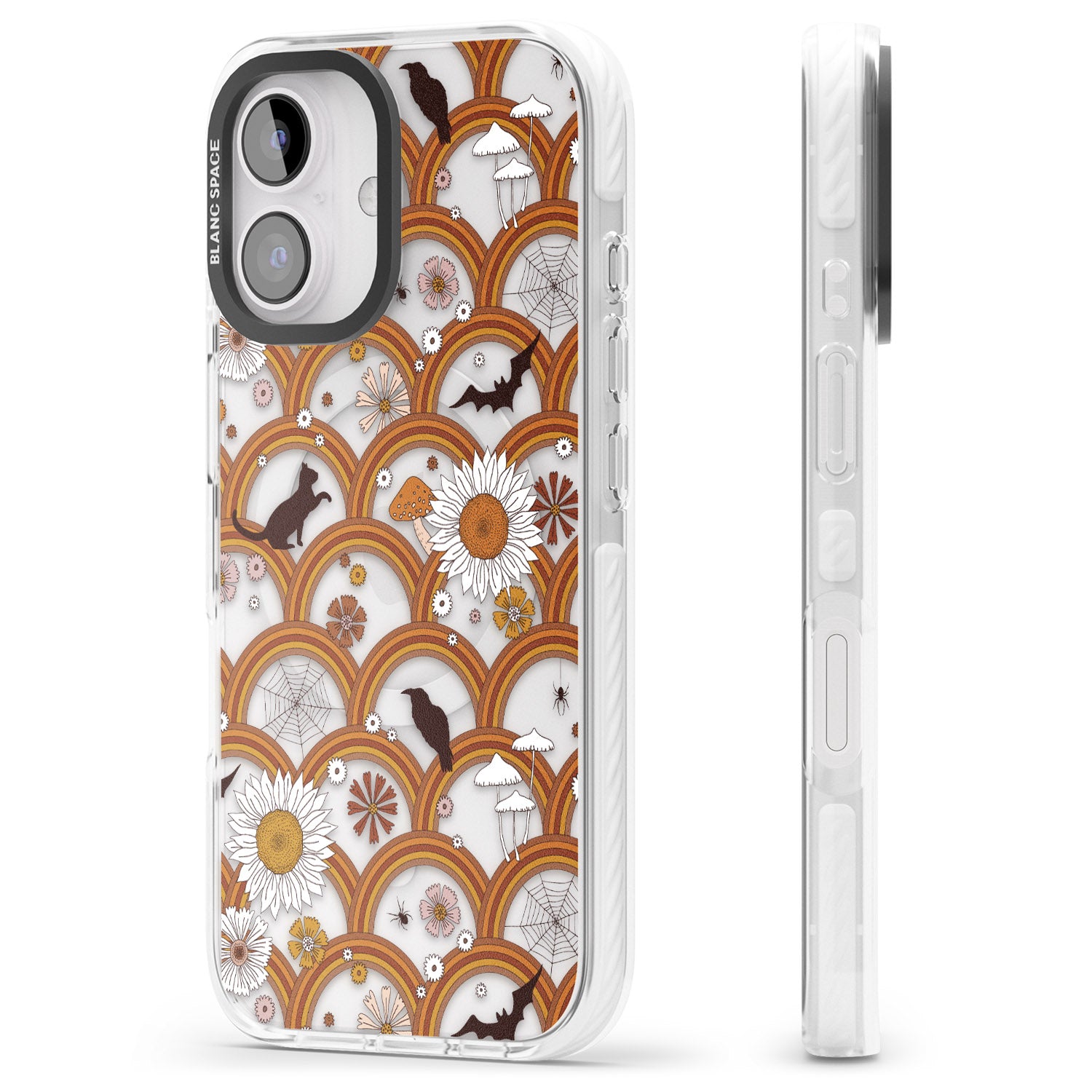 iPhone 16 Pro Max Halloween Rainbows Black Impact Phone Case