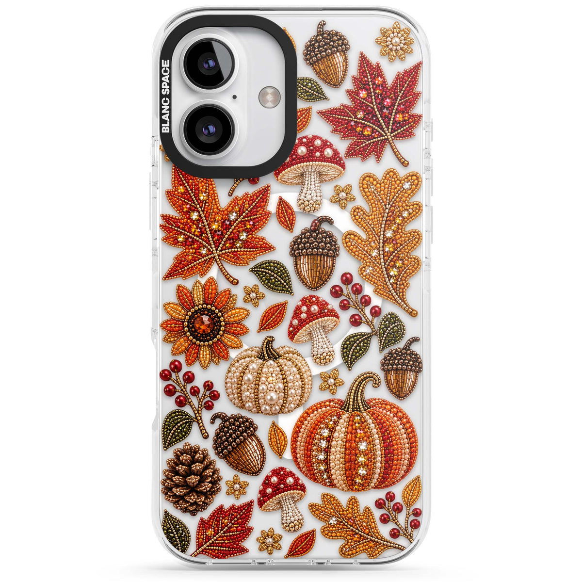 Beaded Autumn iPhone case | Impact Magsafe case for iPhone 16, iPhone 16 Plus