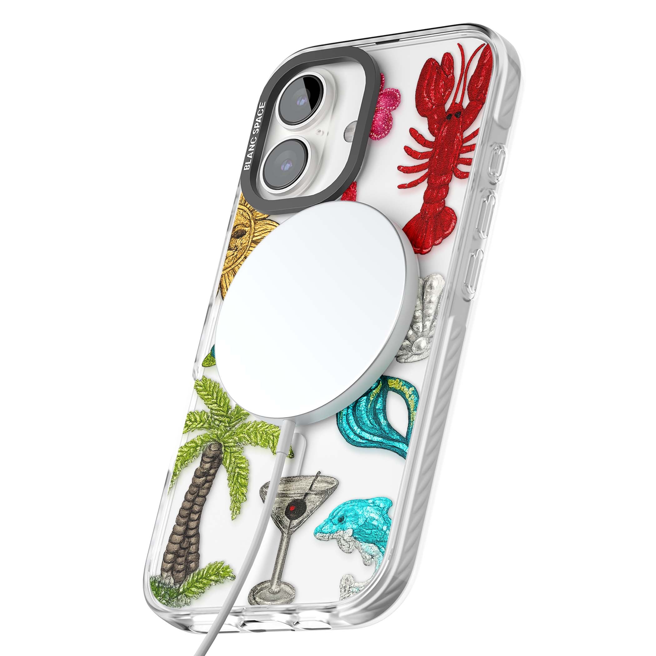Painted Coastal Pattern coastal iPhone case | Impact Magsafe case for iPhone 16, iPhone 16 Plus