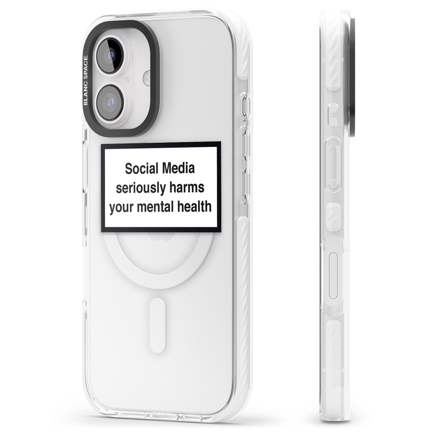 iPhone 16 Pro Max Social Media Quote Black Impact Phone Case