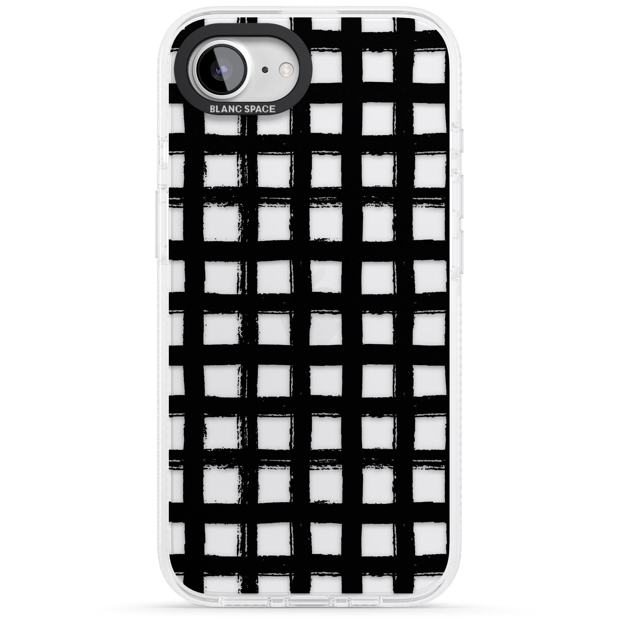 Messy Black Grid Clear