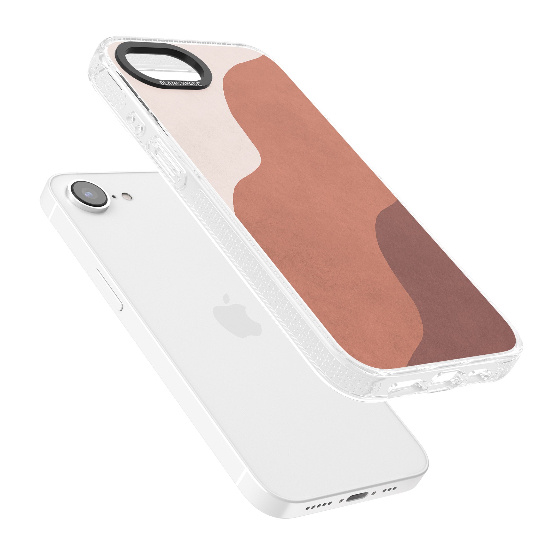 Lush Abstract Watercolour Design #3 iPhone 16e Clear Case Impact Air - Blanc Space