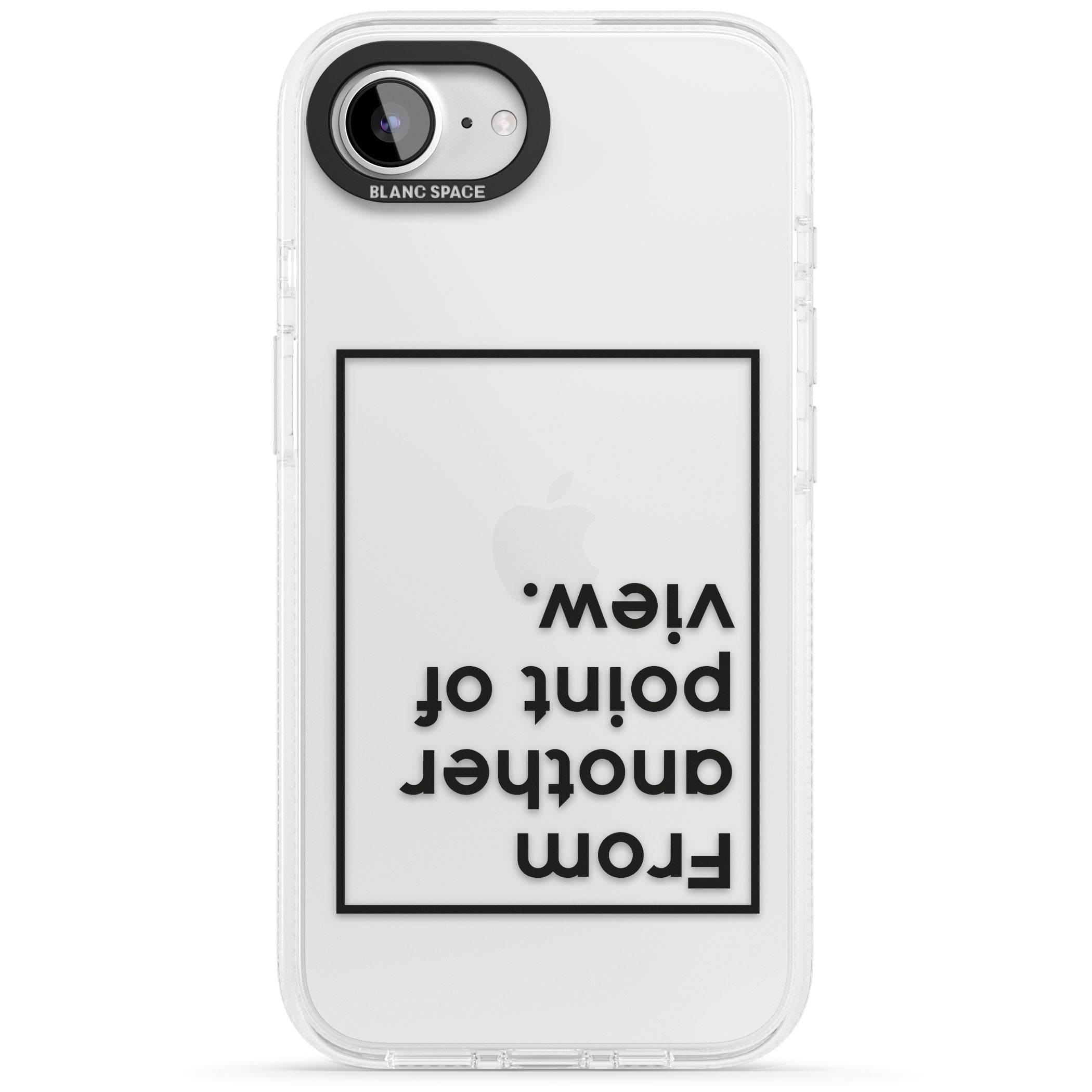 Another Point of View iPhone 16e Clear Case Impact Air - Blanc Space