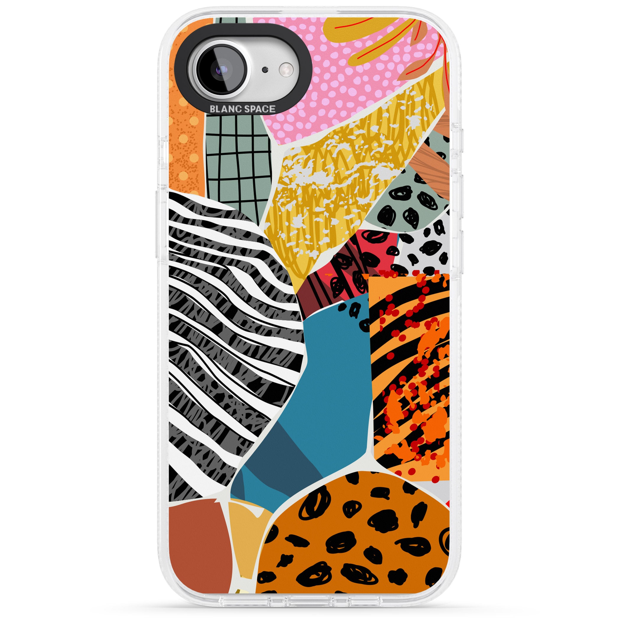 Print Passion iPhone 16e Clear Case Impact Air - Blanc Space