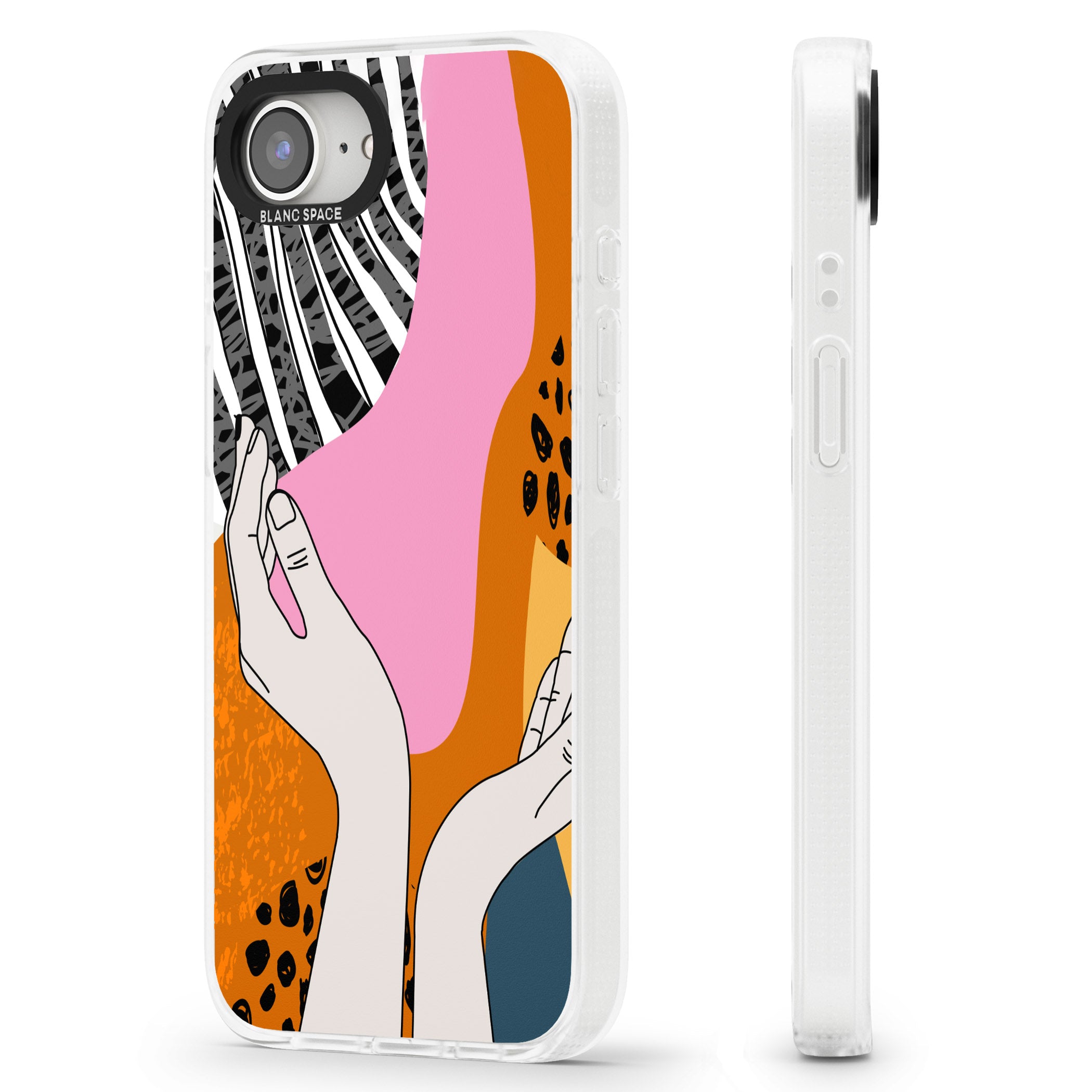 Catching Feels iPhone 16e Clear Case Impact Air - Blanc Space