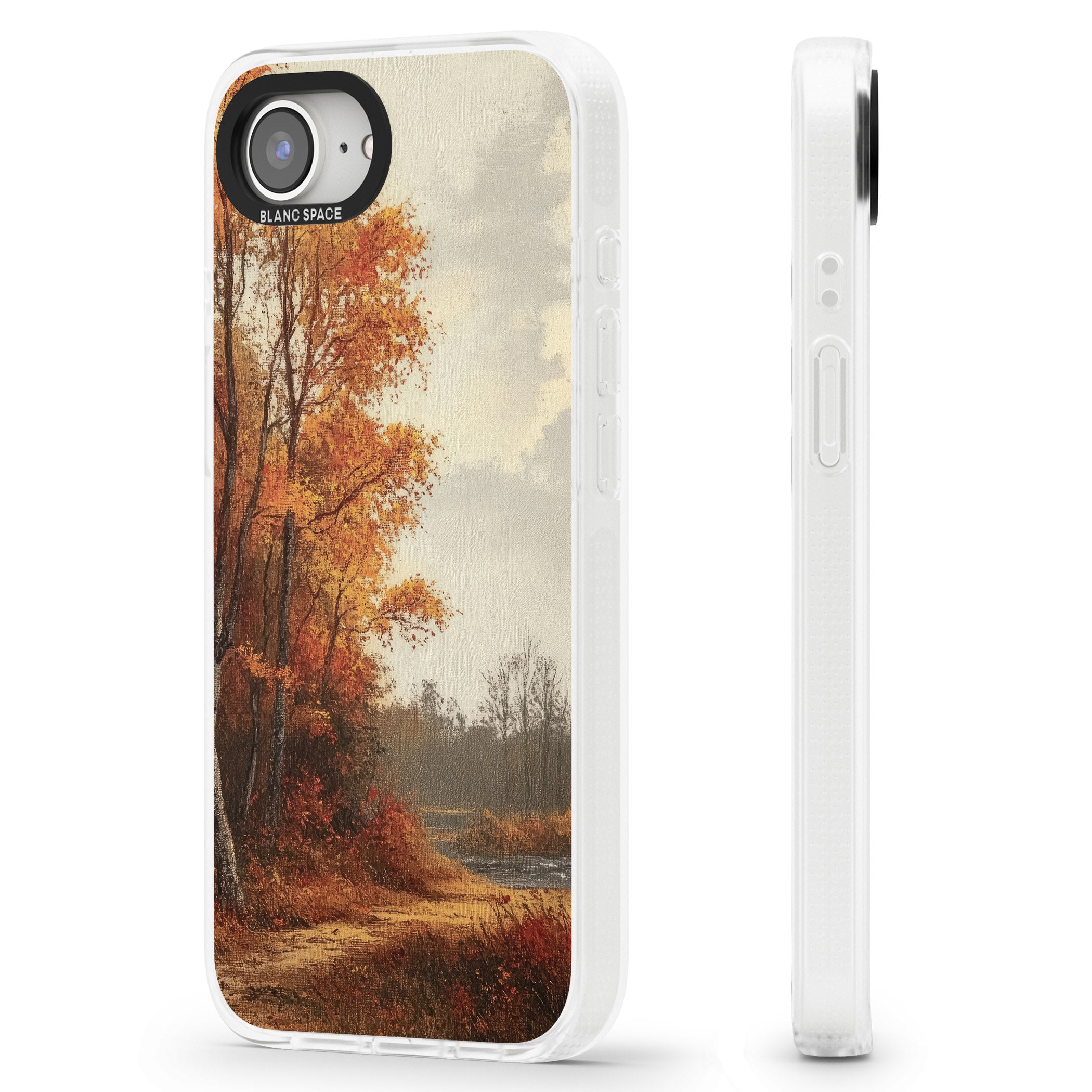 Vintage Autumn Oil Painting iPhone 16e Clear Case Impact Air - Blanc Space