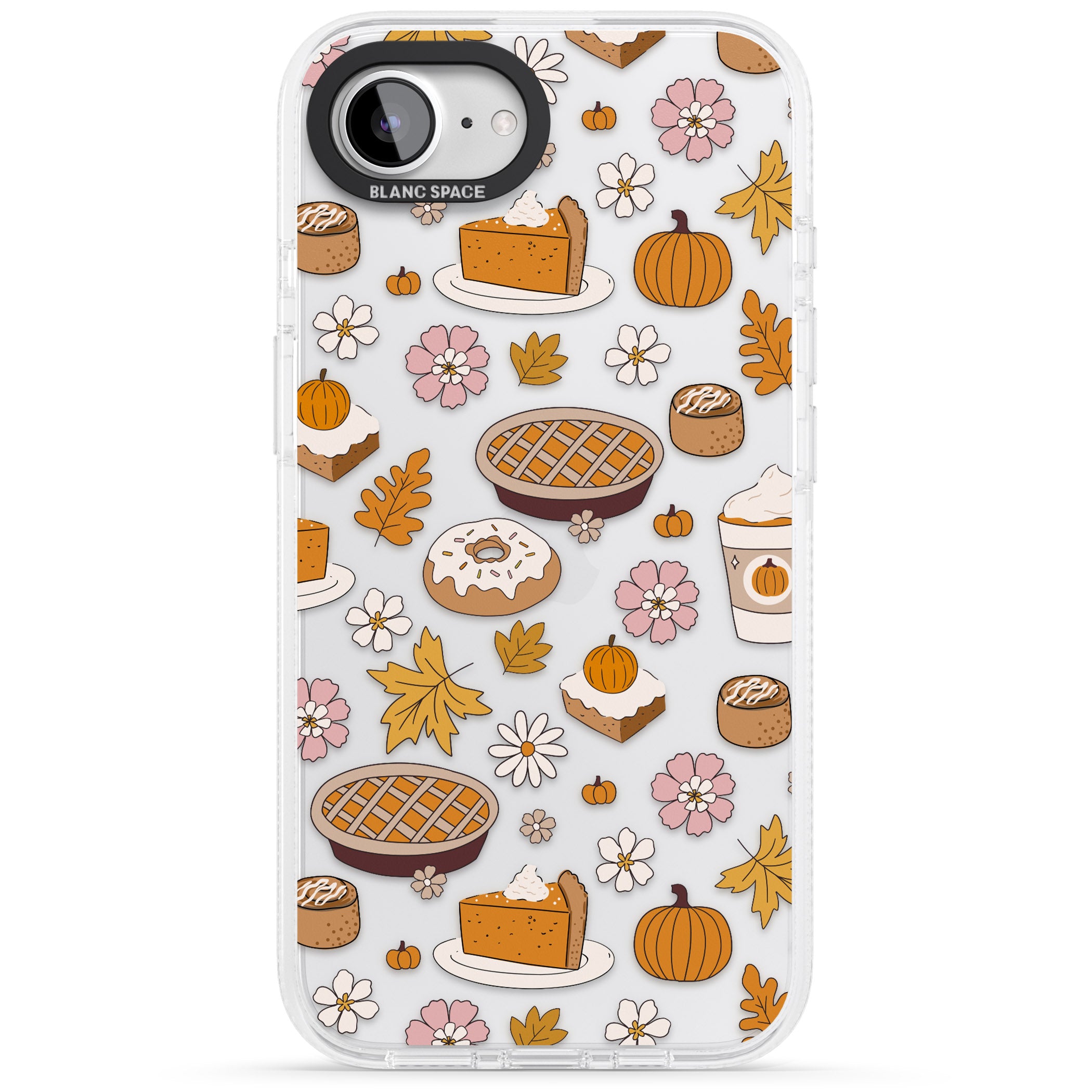 Pumpkin Pie & Autumn Treats iPhone 16e Clear Case Impact Air - Blanc Space