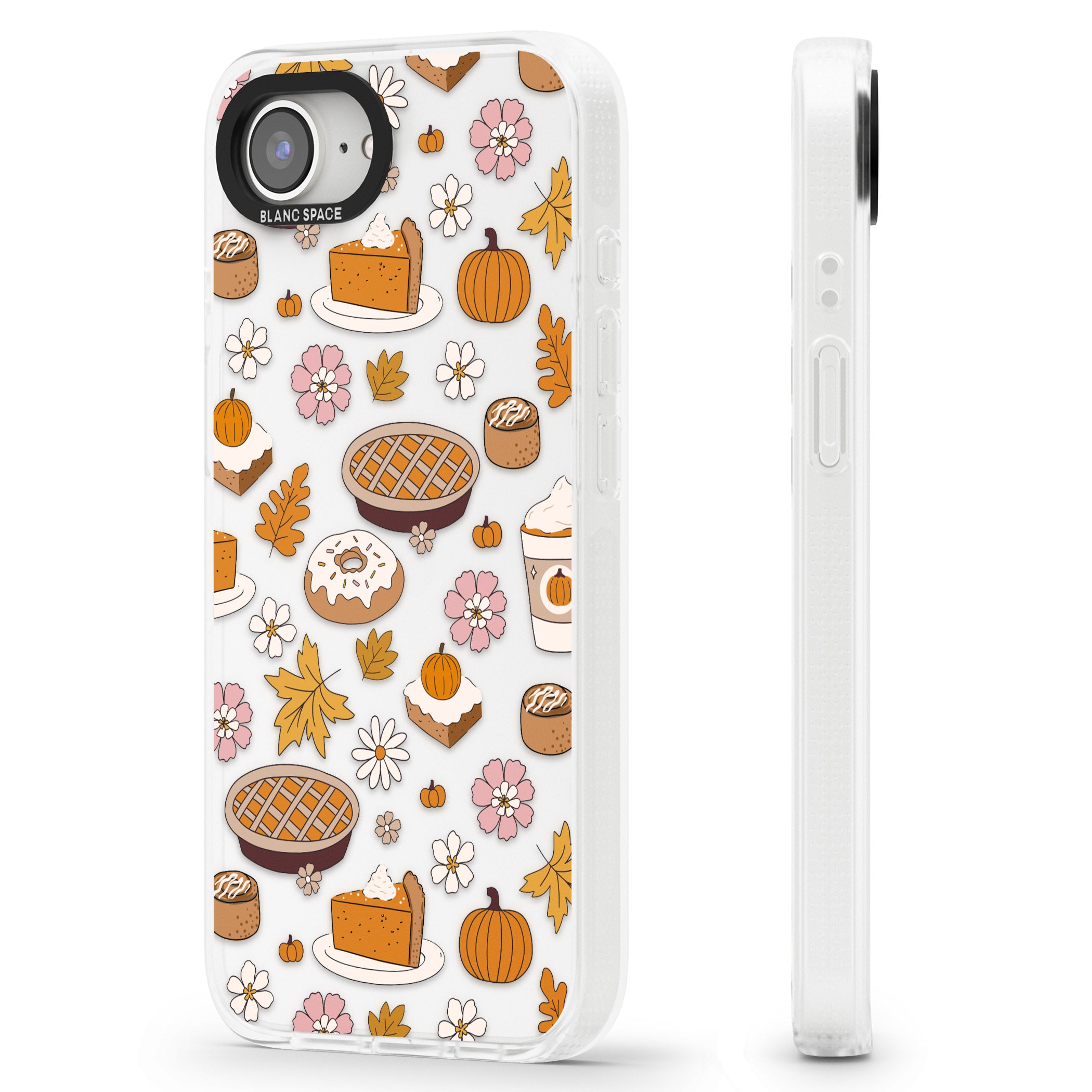 Pumpkin Pie & Autumn Treats iPhone 16e Clear Case Impact Air - Blanc Space
