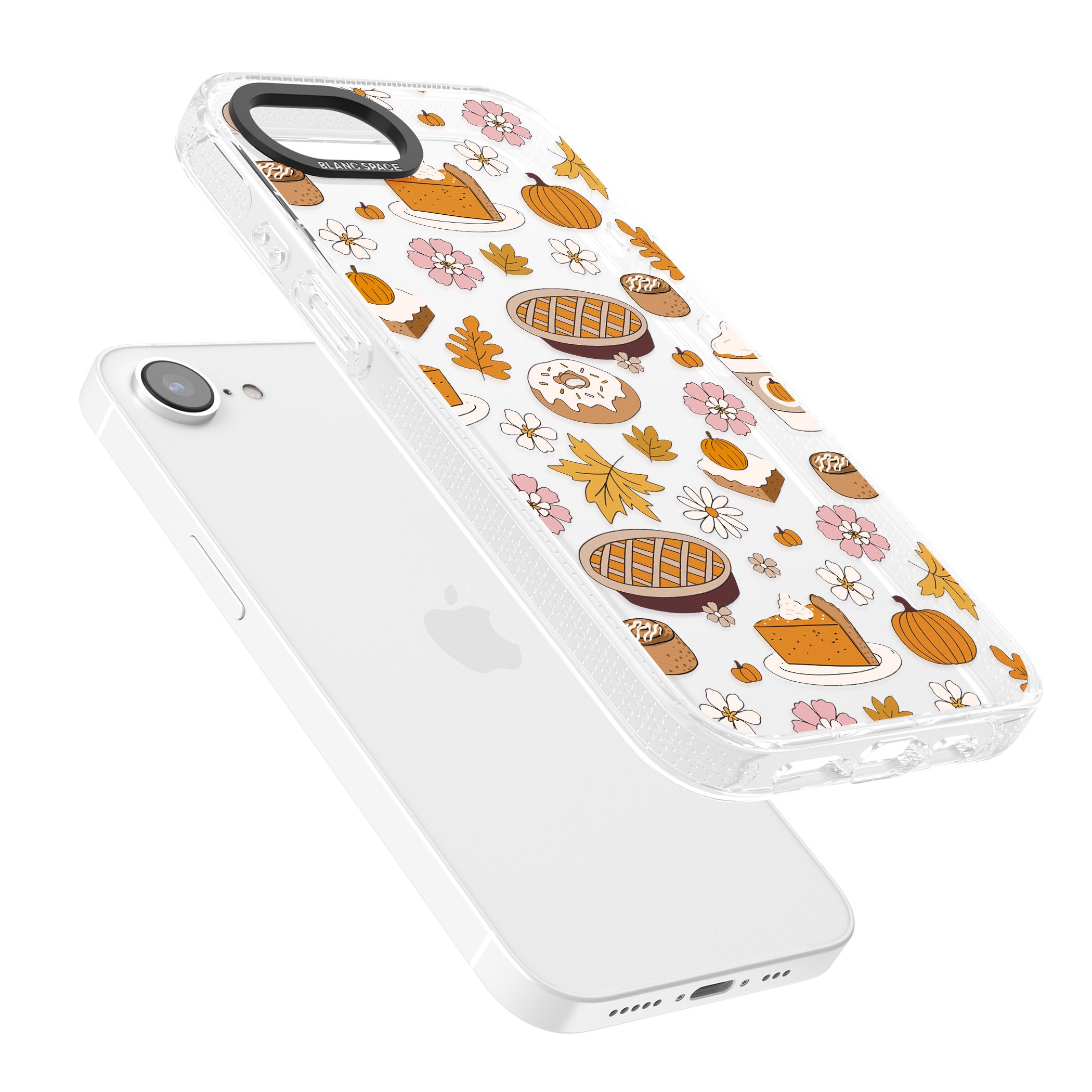 Pumpkin Pie & Autumn Treats iPhone 16e Clear Case Impact Air - Blanc Space