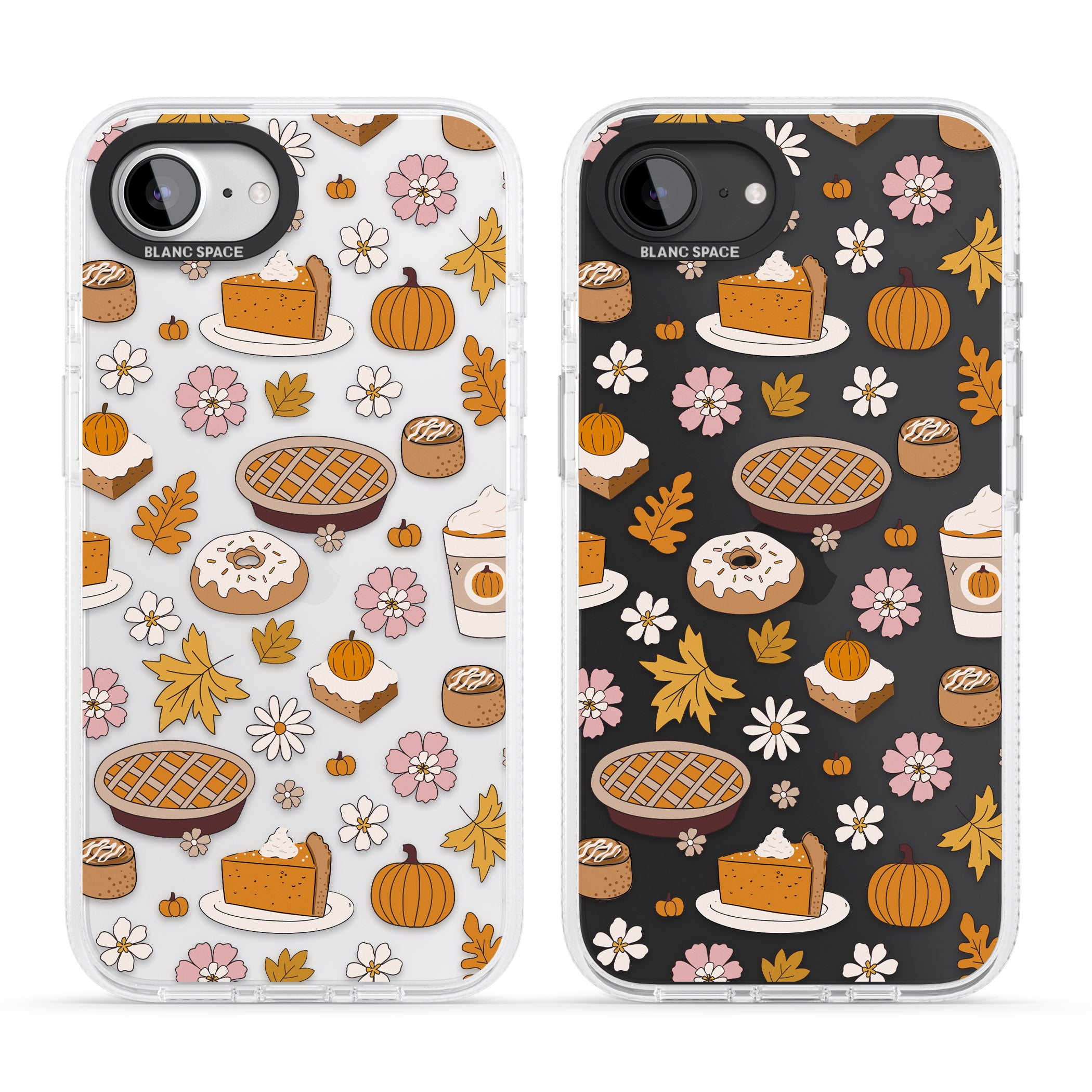Pumpkin Pie & Autumn Treats iPhone 16e Clear Case Impact Air - Blanc Space