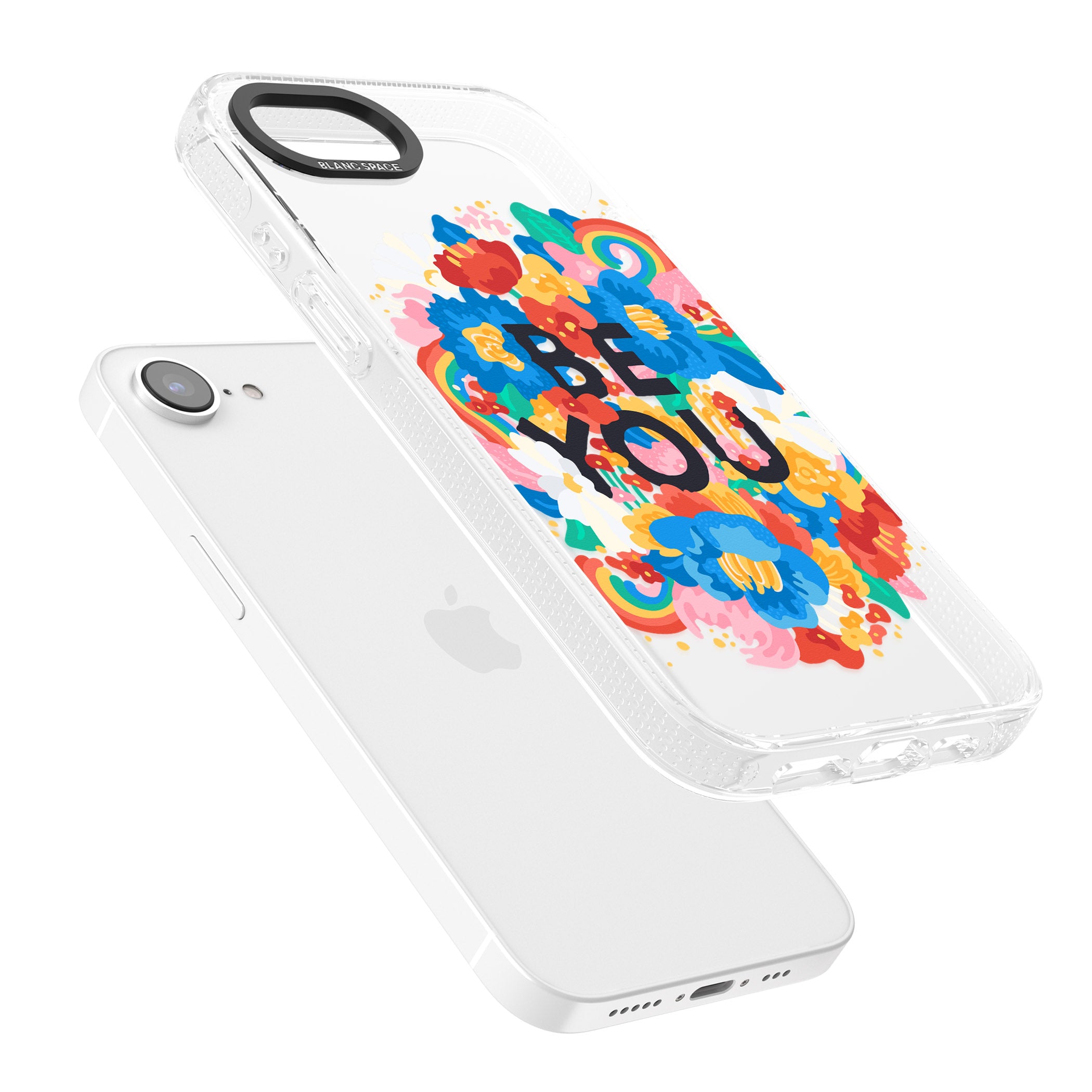 Be You iPhone 16e Clear Case Impact Air - Blanc Space