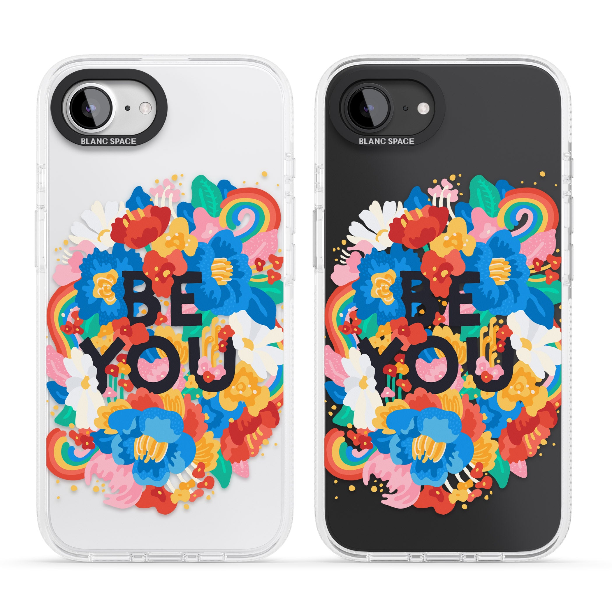 Be You iPhone 16e Clear Case Impact Air - Blanc Space