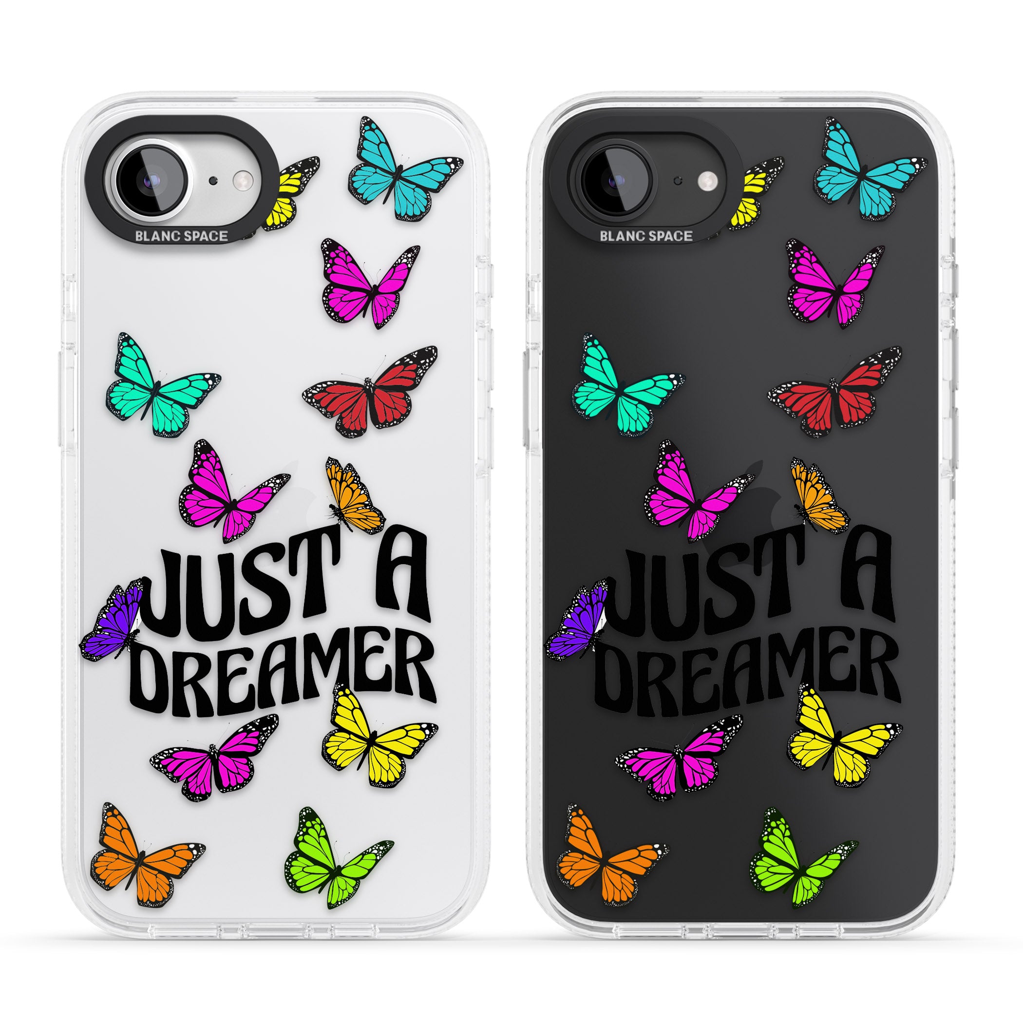 Just a Dreamer Butterfly iPhone 16e Clear Case Impact Air - Blanc Space