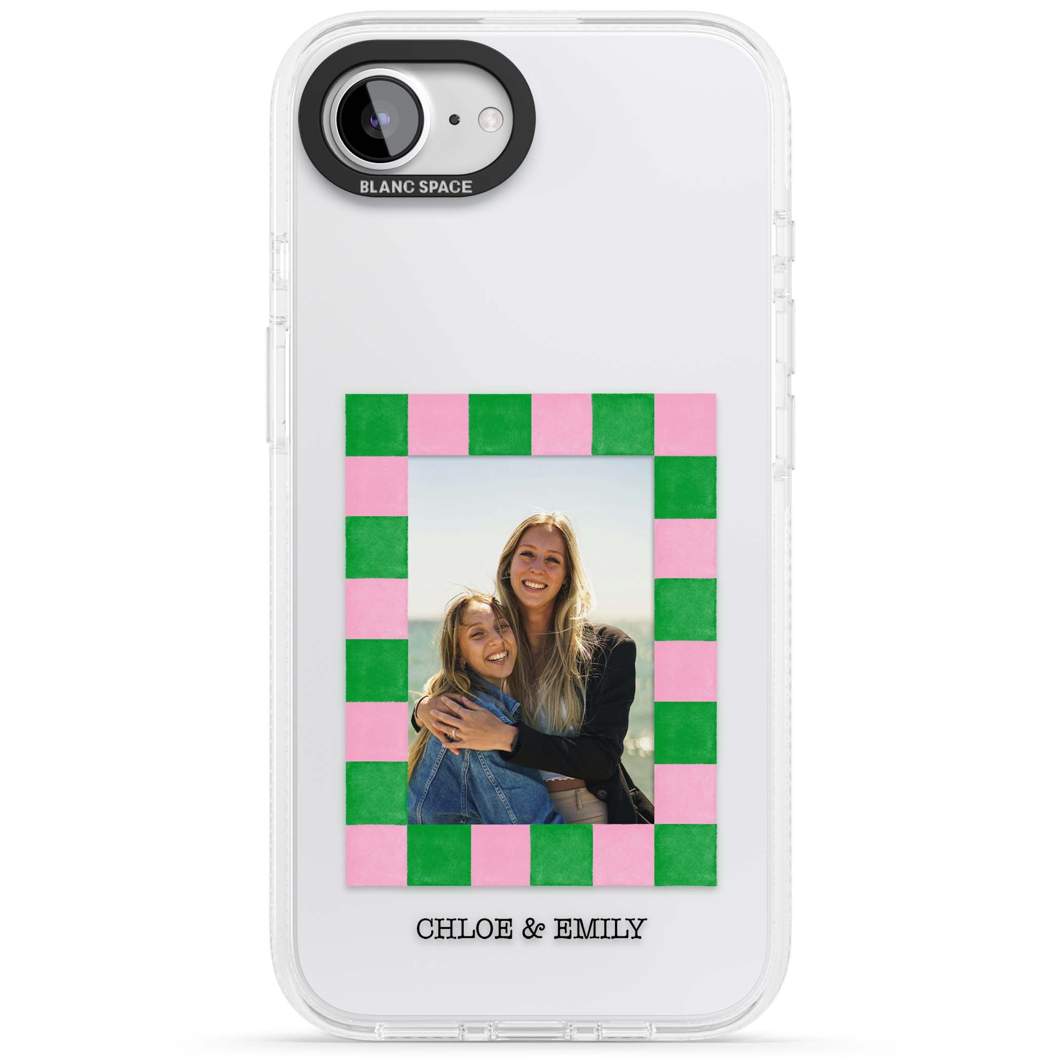 Riviera Check Photo cute iPhone case | Clear Case Impact Air case for iPhone 16e, iPhone 17e