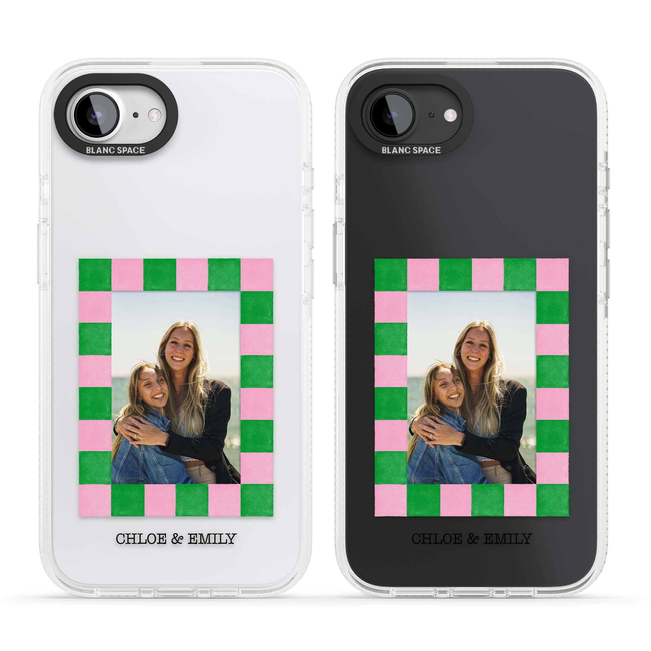 Riviera Check Photo cute iPhone case | Clear Case Impact Air case for iPhone 16e, iPhone 17e