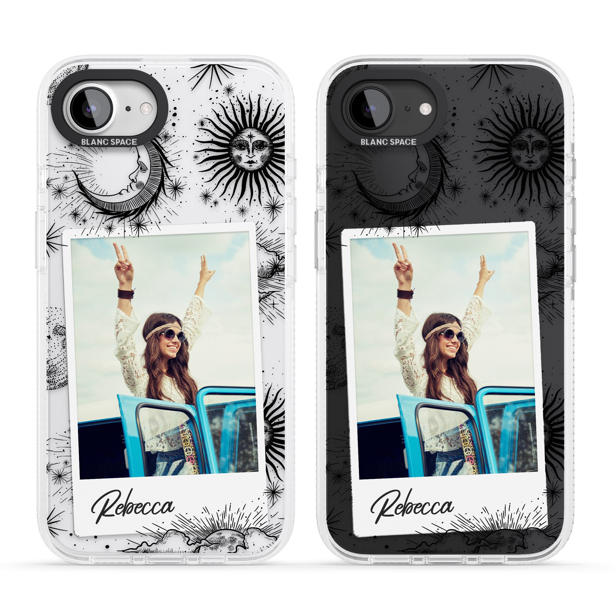 Personalised Astrology Instant Photo iPhone 16e Clear Case Impact Air - Blanc Space